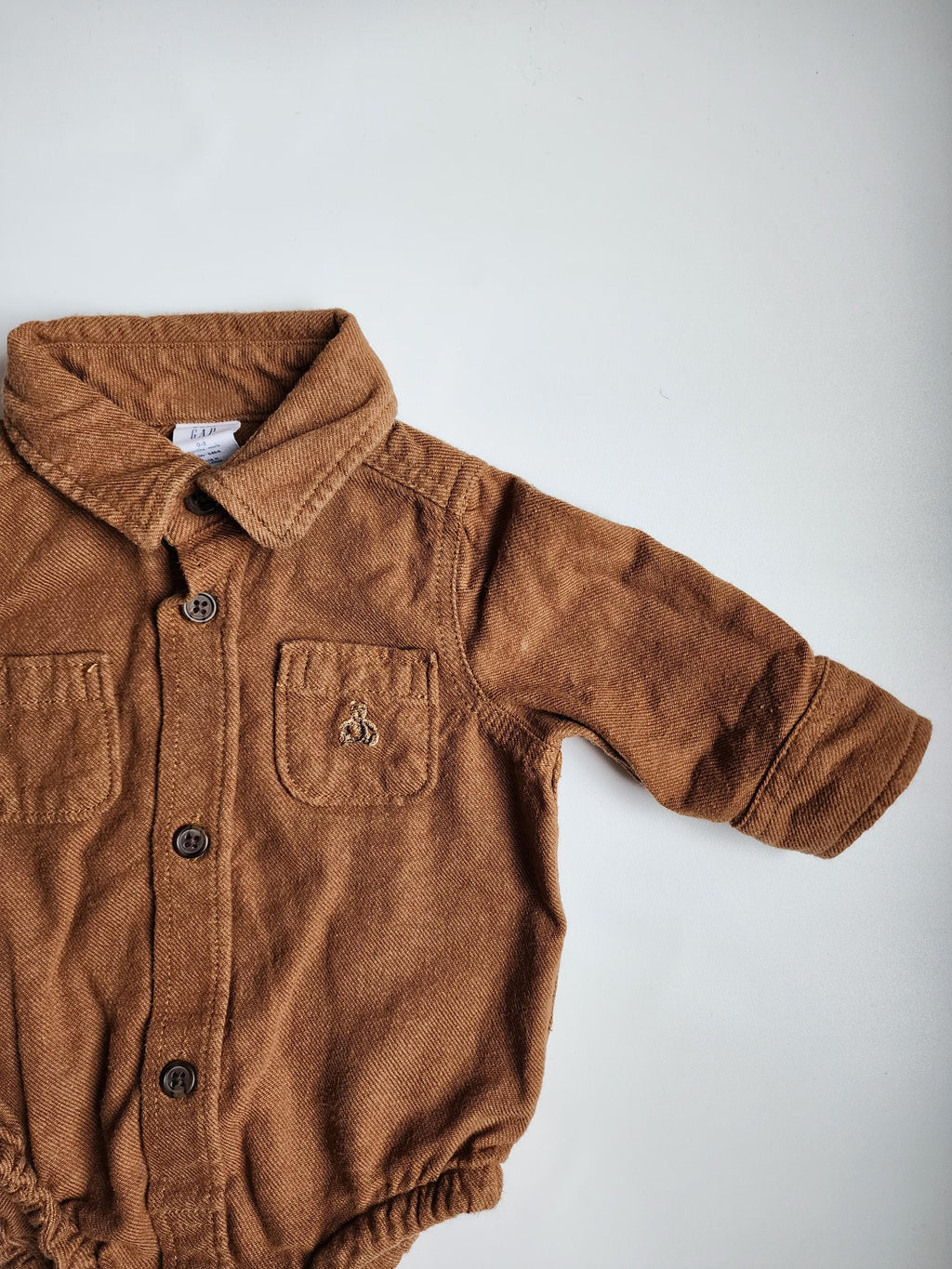 Body Baby Gap – 0‑3 mois – 100 % coton épais – bon état