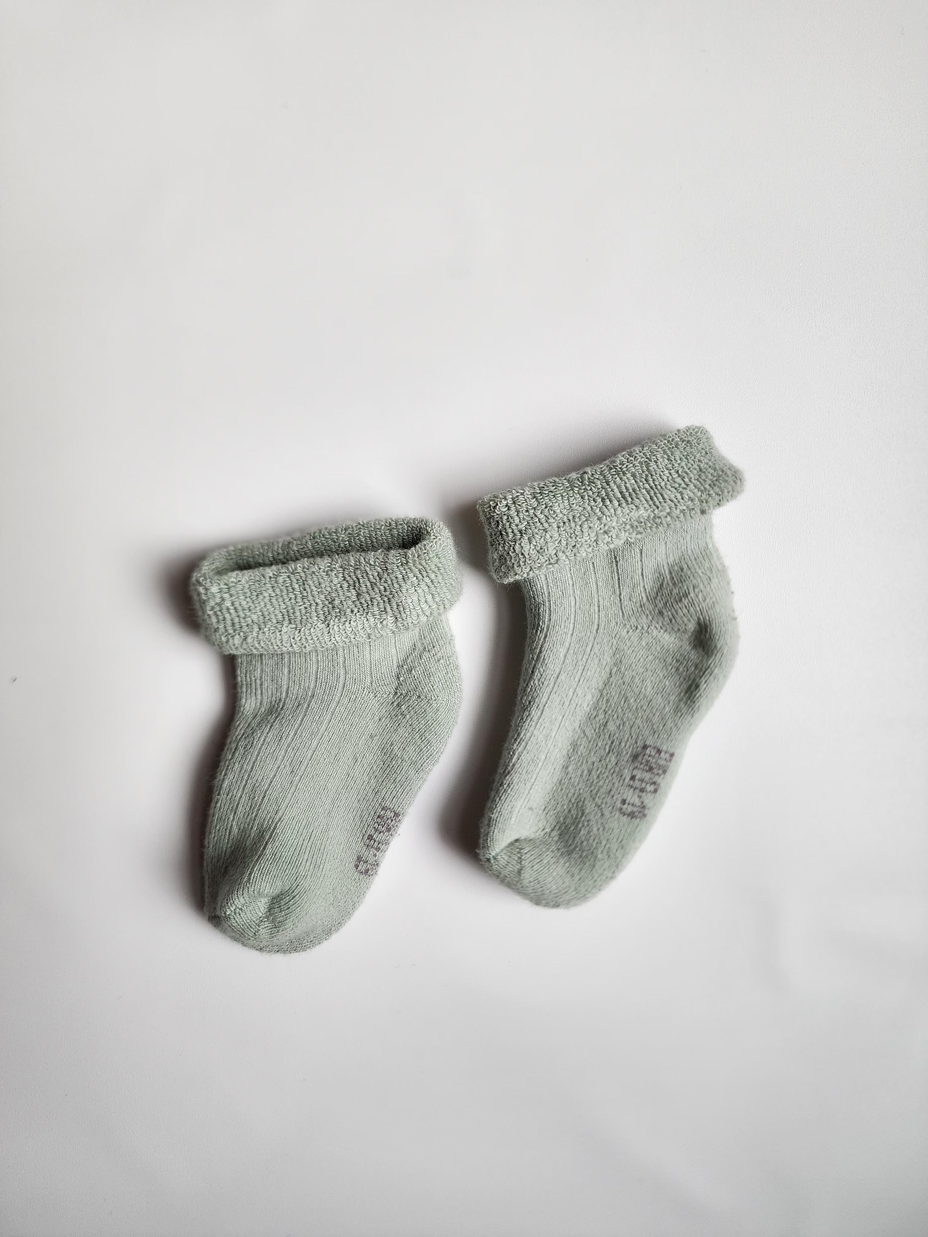 Paire de chaussette vert clair - Taille EU 17-19 (6-12 mois) - bon état