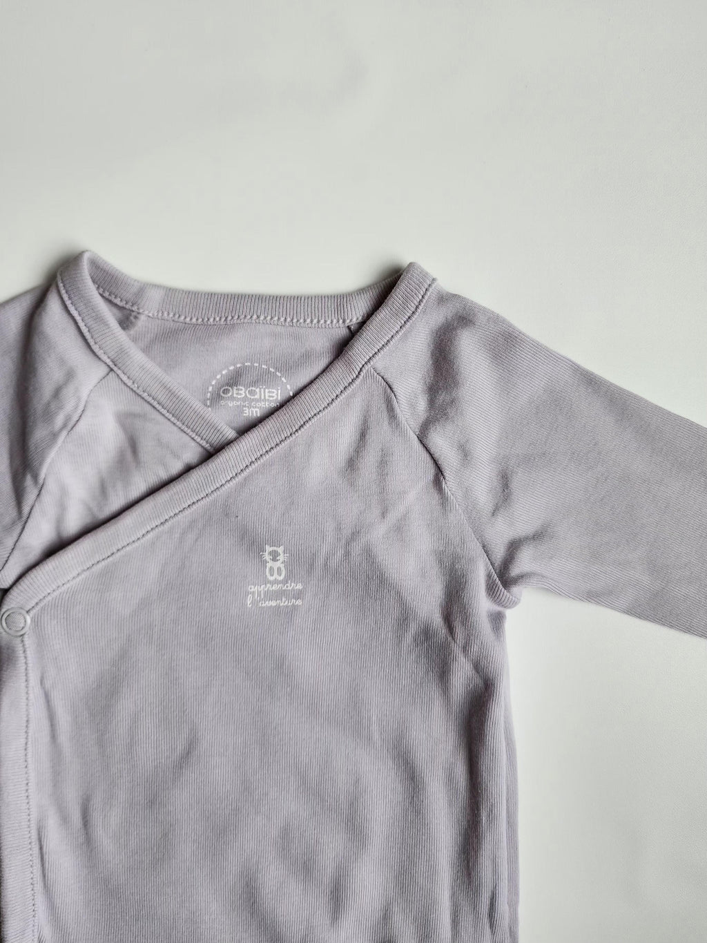 Body manches longues OBAÏBI – 3 mois – Très bon état