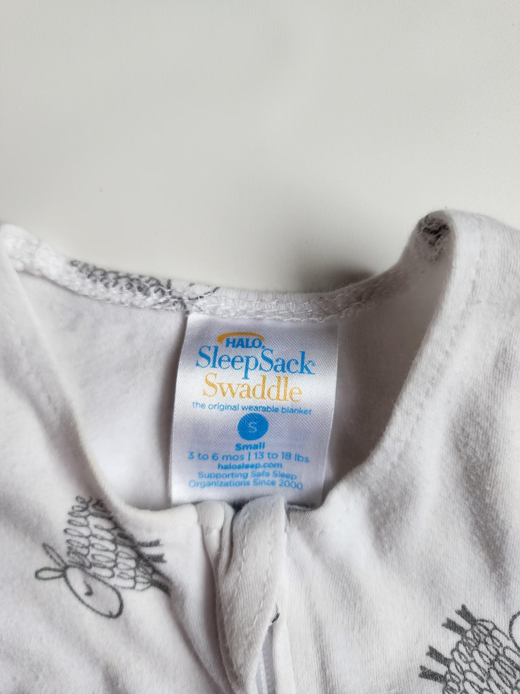 Gigoteuse HALO SleepSack Swaddle Small (3‑6 mois) – bon état