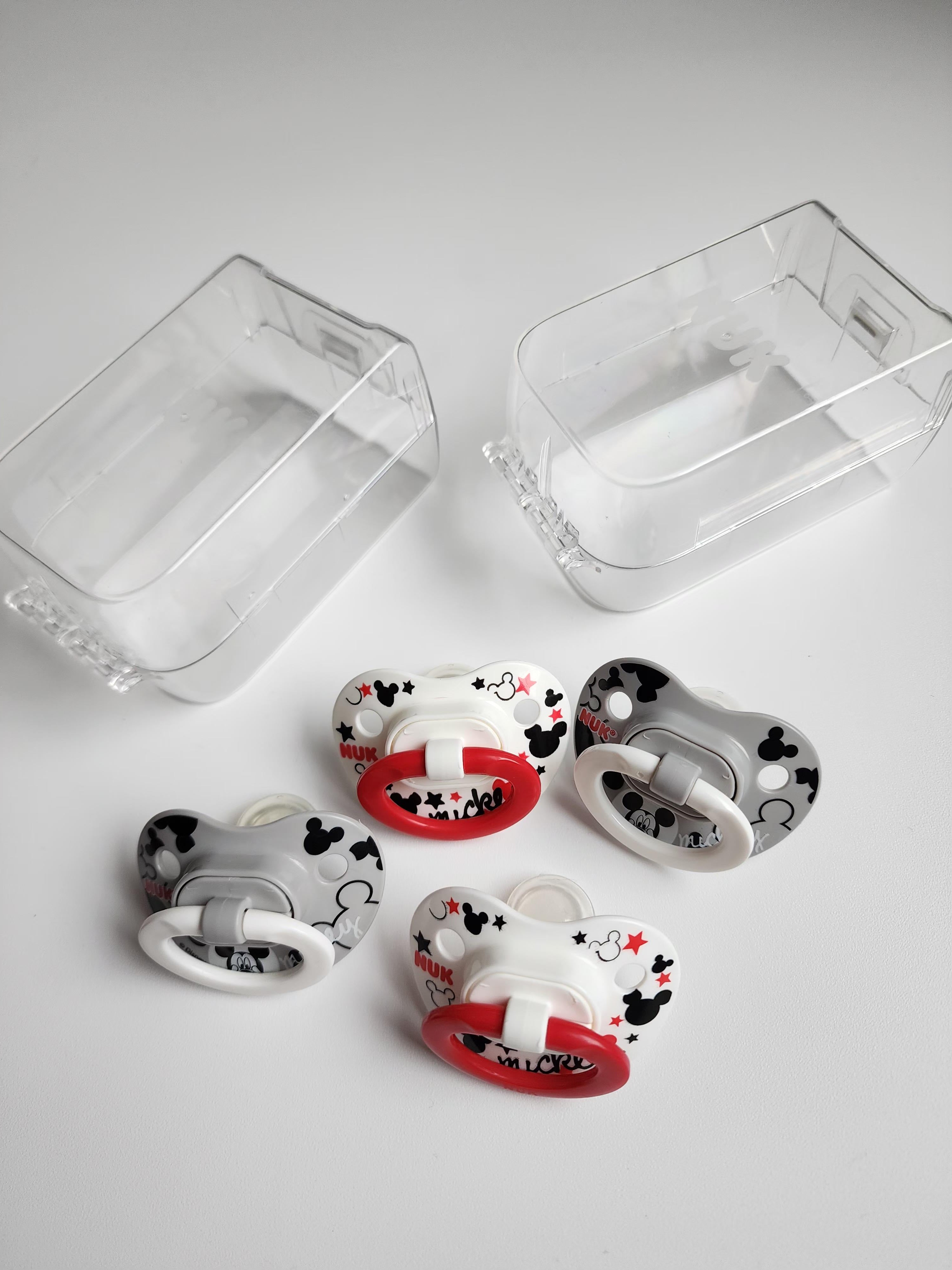 Lot de 4 tétines NUK – Disney Mickey – 0-6 mois – Neuve