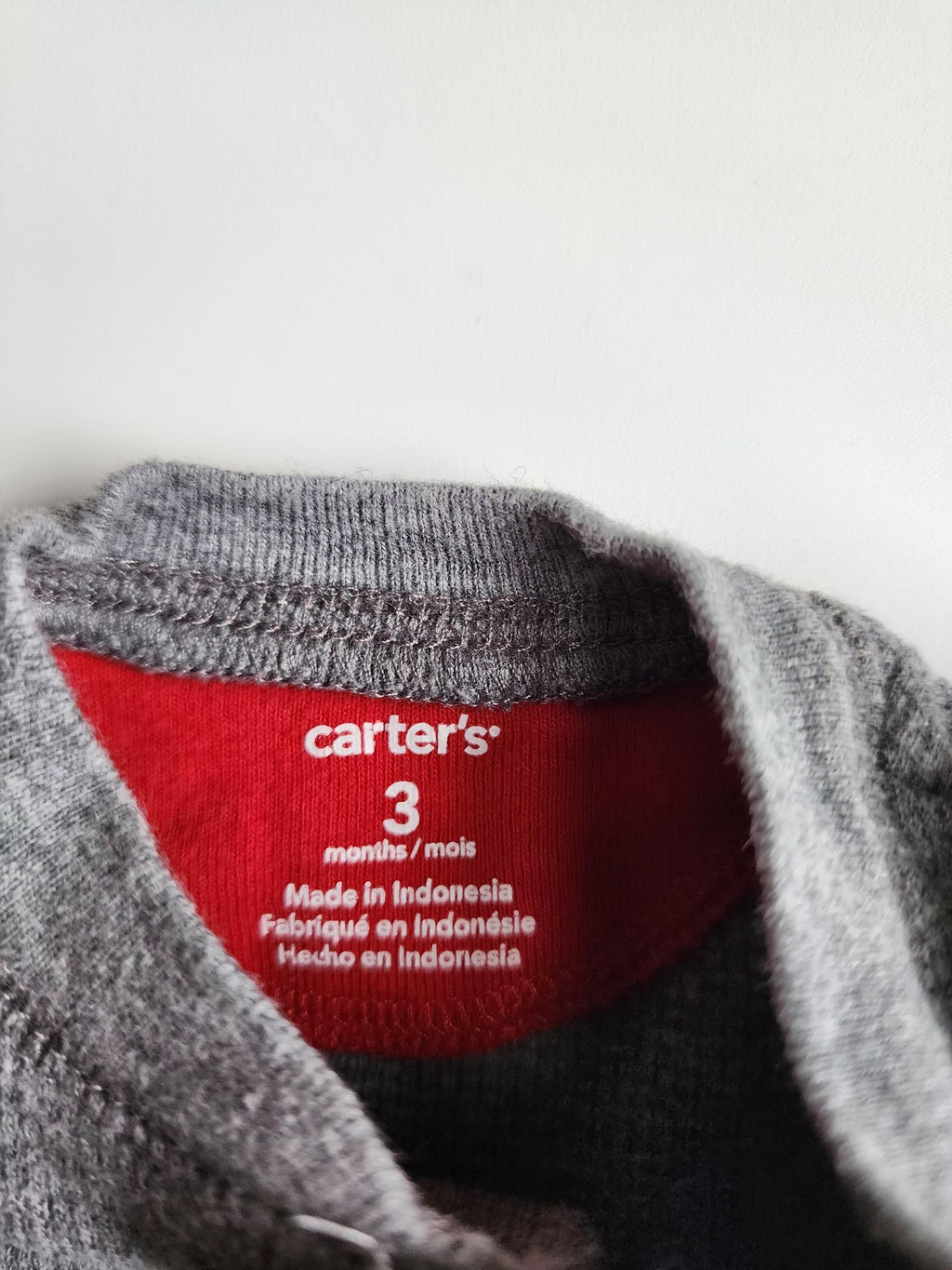 Body manches longues Carter's  – 3 mois – bon état