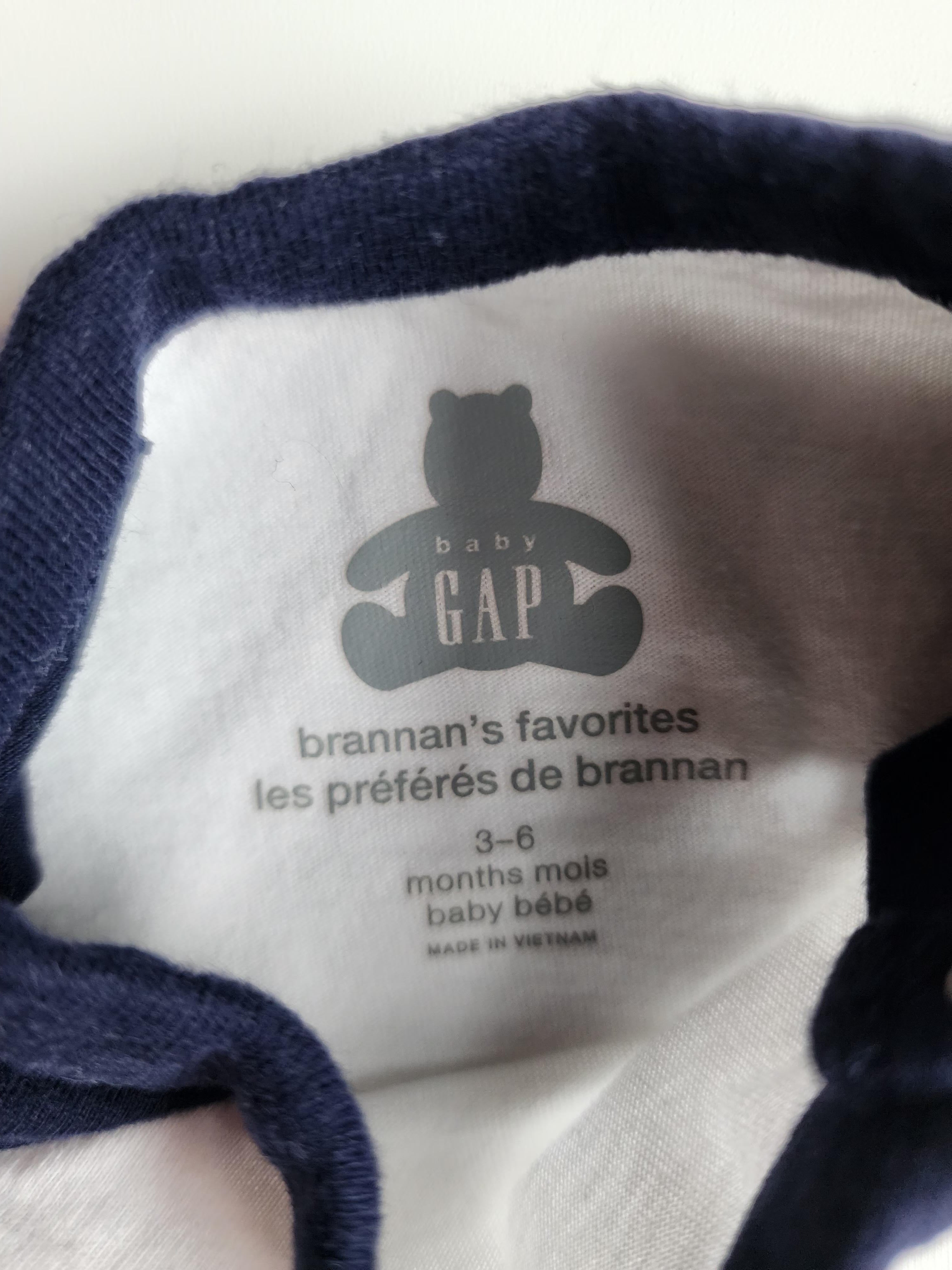 Body manche longue BabyGap – 3-6 mois – Très bon état