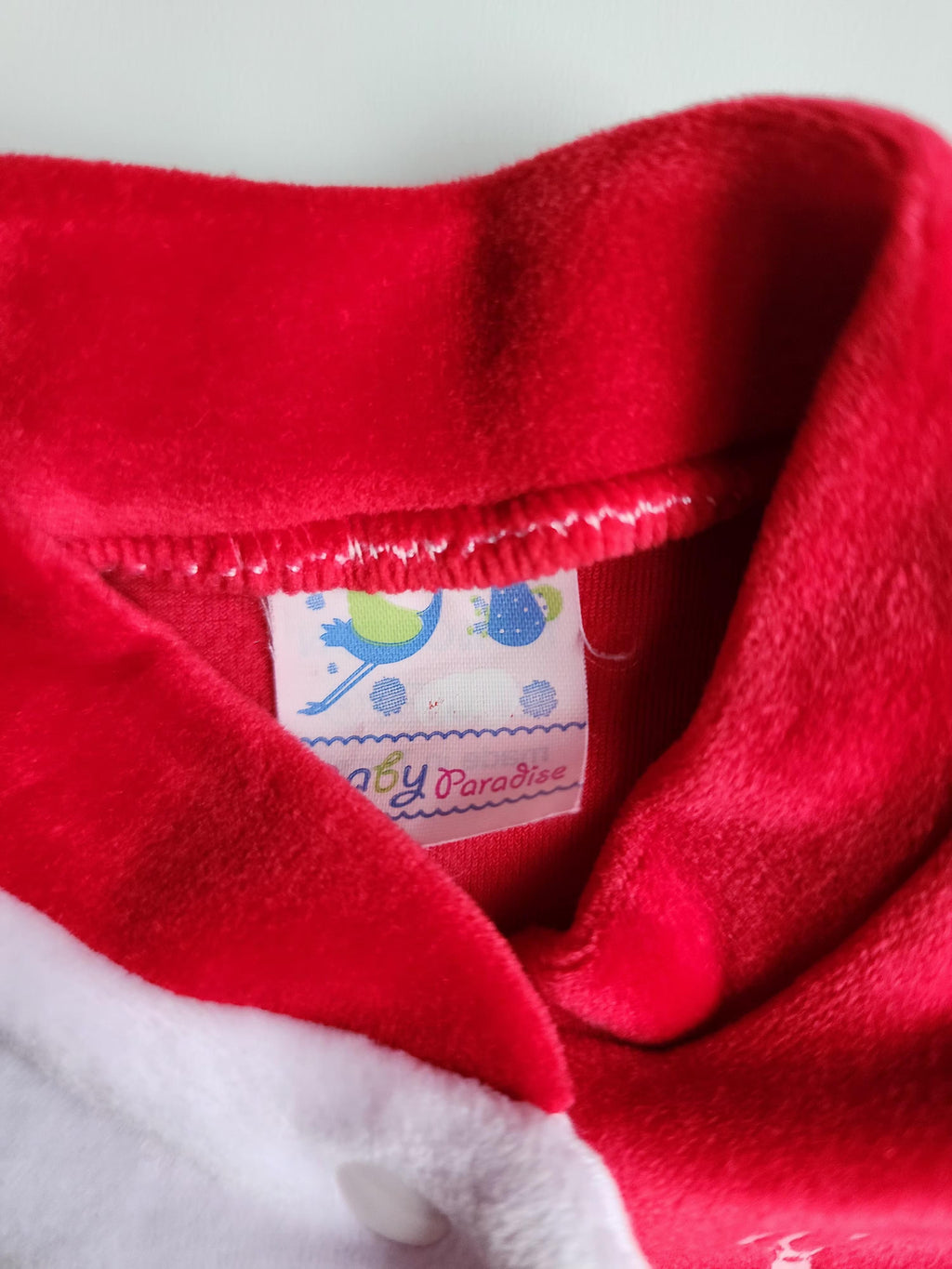 Pyjama velours 100% coton – Baby paradise – 1-3 mois – Trés bon état