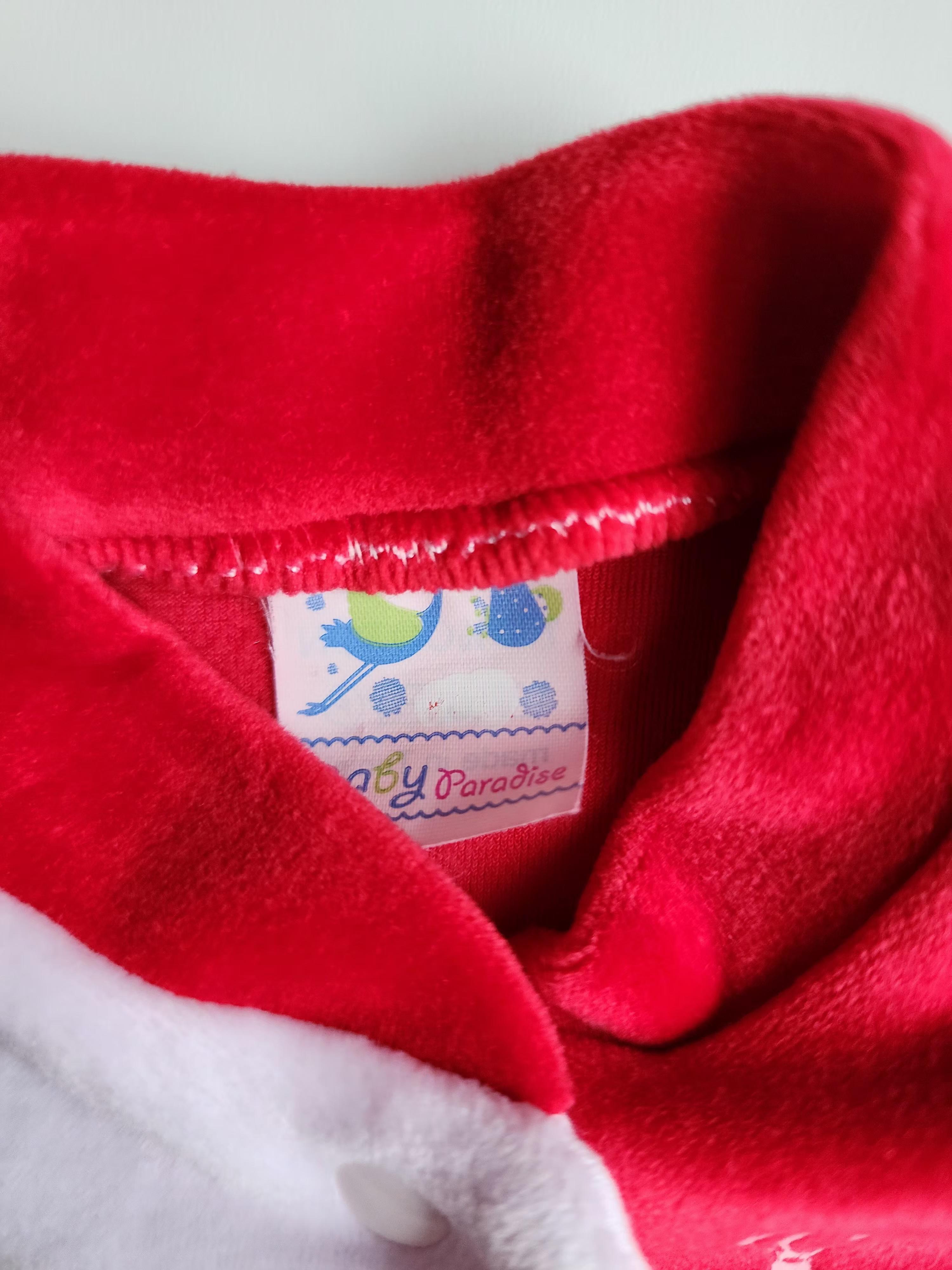 Pyjama velours 100% coton – Baby paradise – 1-3 mois – Trés bon état