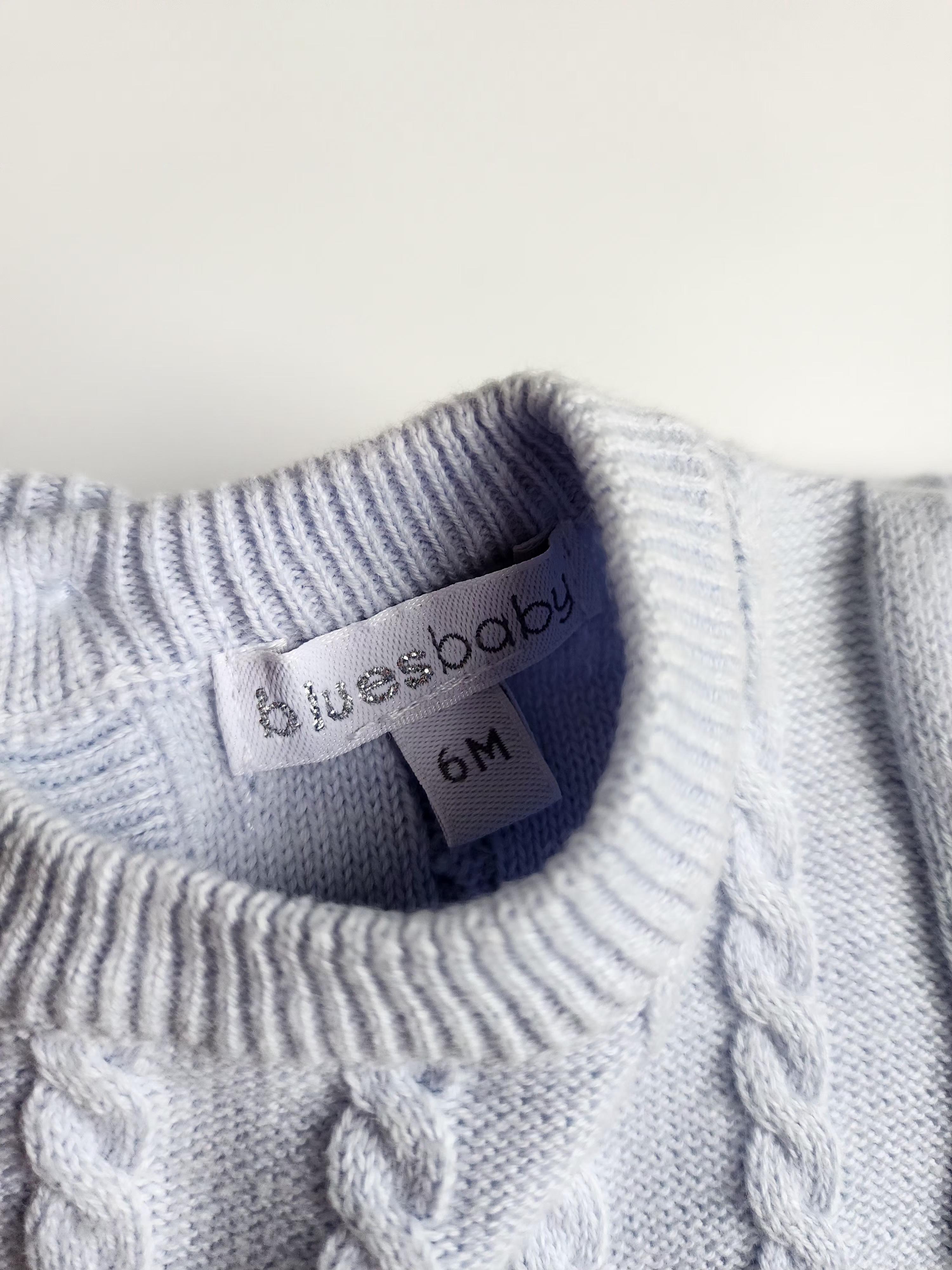 Combinaison tricot + bonnet Bluesbaby – 6 mois – État neuf