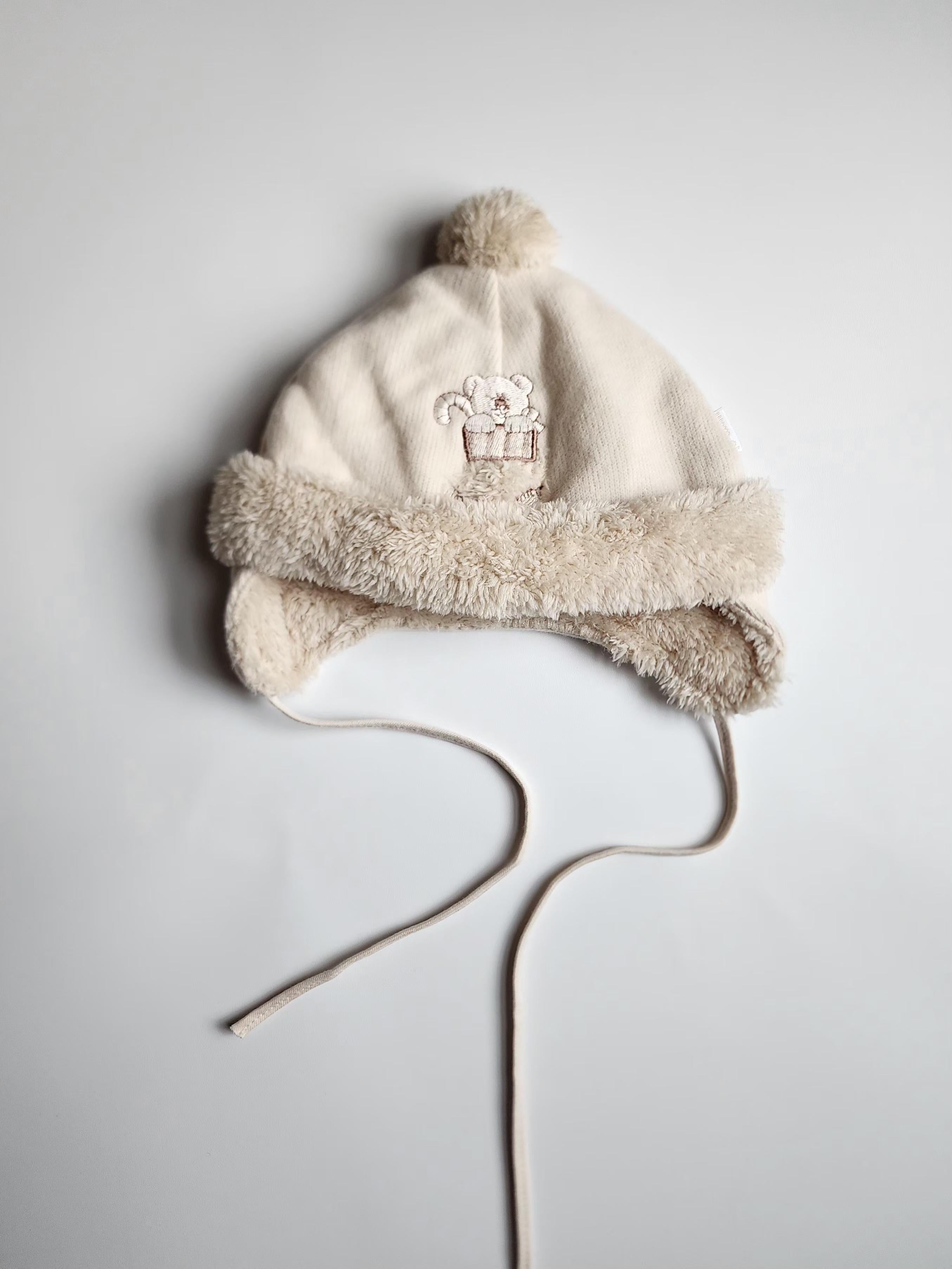 Bonnet bébé ILTOM – Taille 44 (6-9 mois) – Beige – État neuf