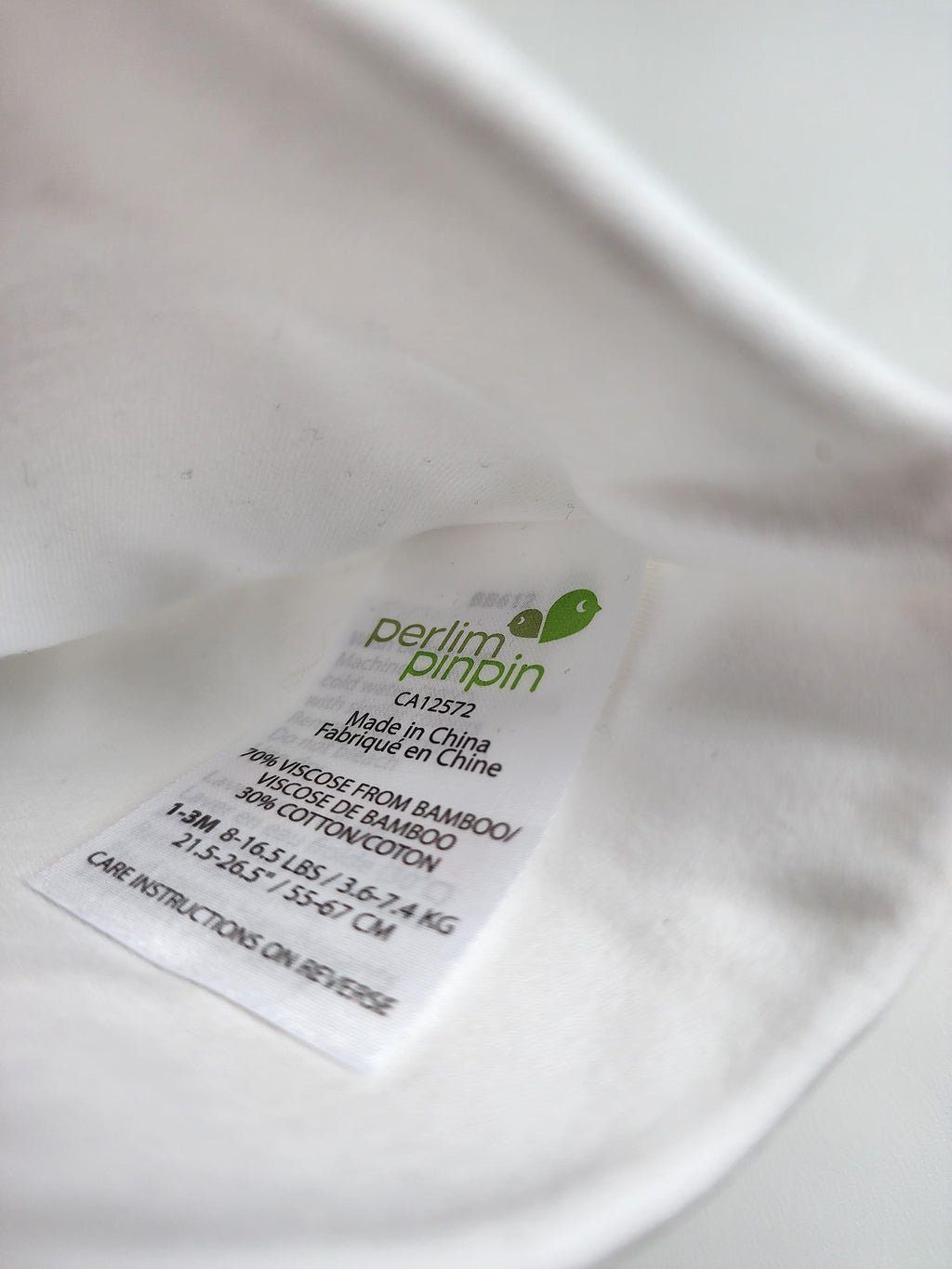 Bonnet Perlimpinpin – 1-3 mois – 70 % bamboo – Très bon état