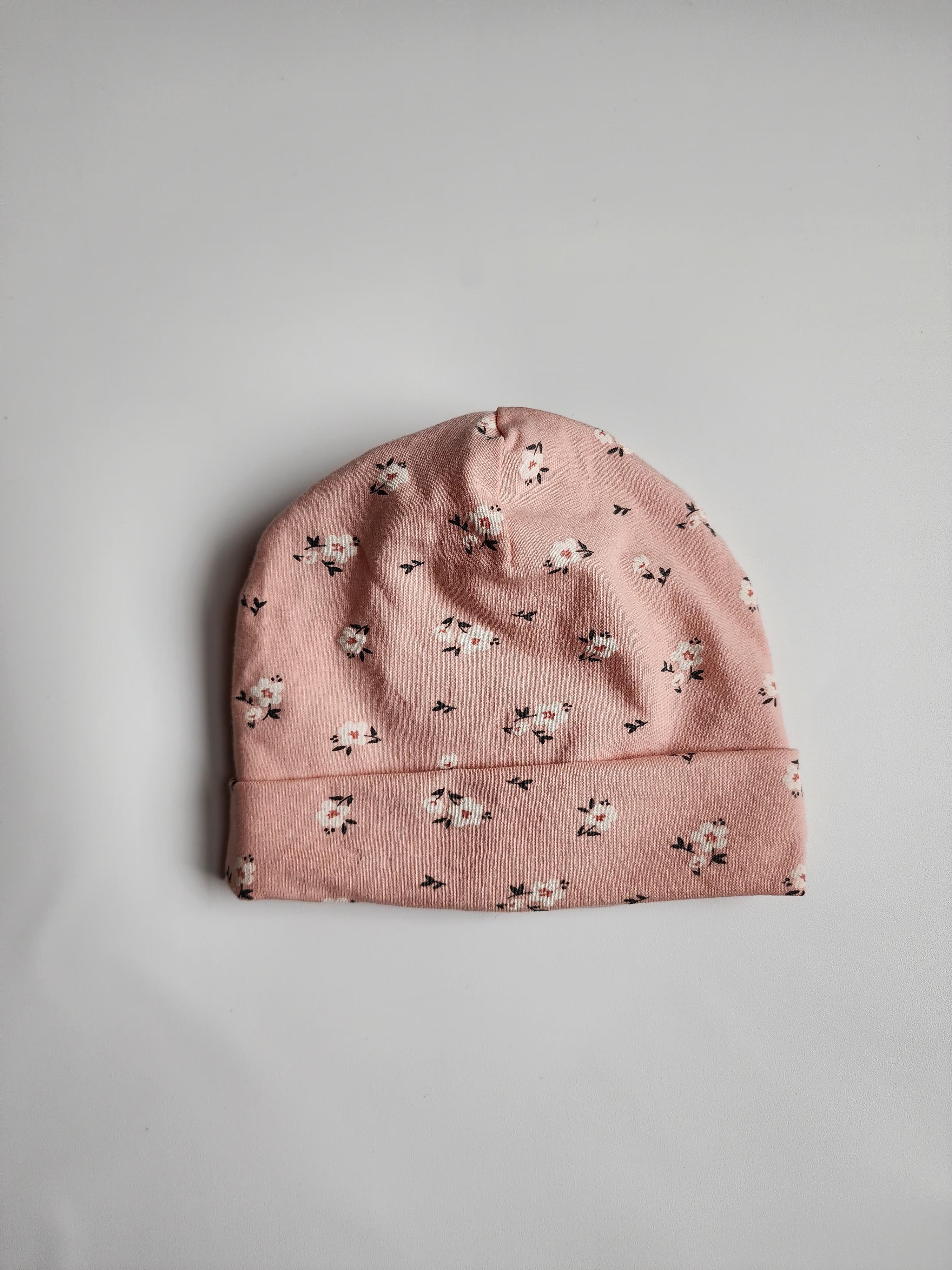 Bonnet fleur – 0-3 mois – Très bon état – sans étiquette