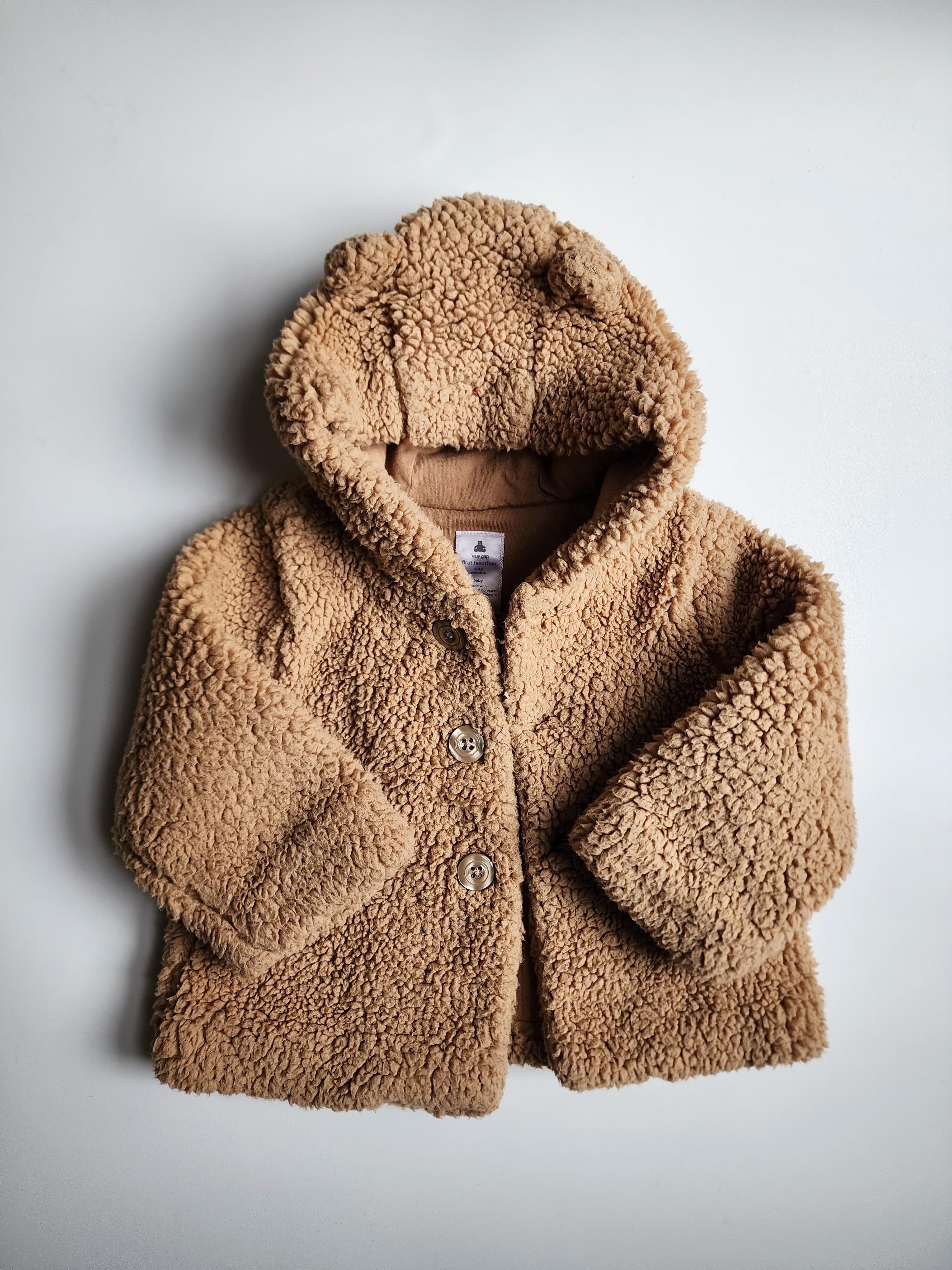Veste BabyGap style Teddy – 6-12 mois – très bon état