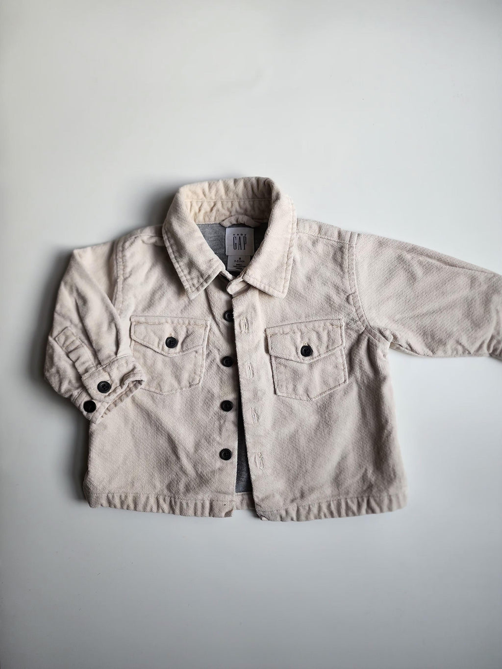 Veste babyGap – 3-6 mois – 100 % coton effet daim/velours – très bon état