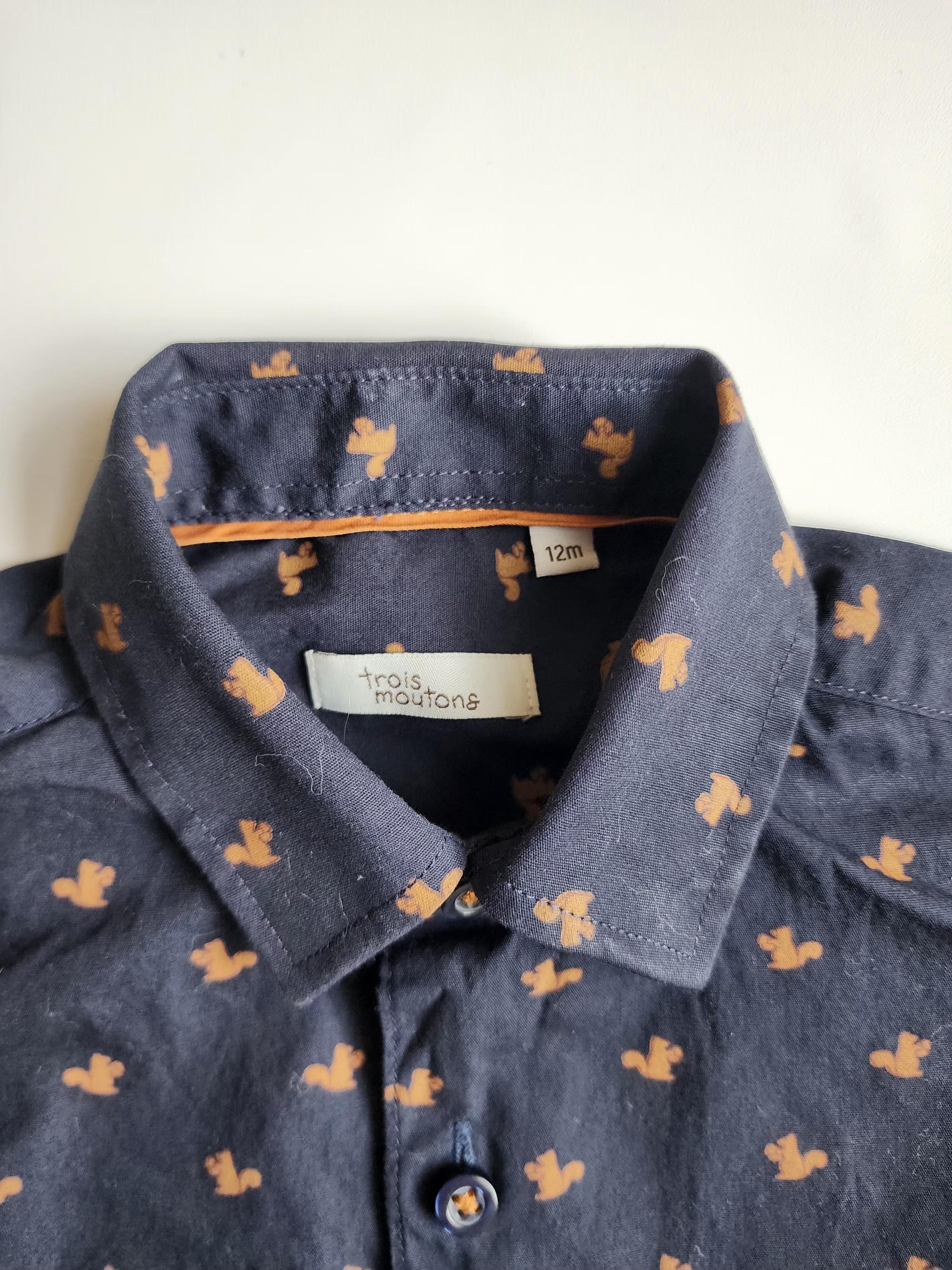 Chemise manches longues Trois Moutons – 12 mois – Très bon état