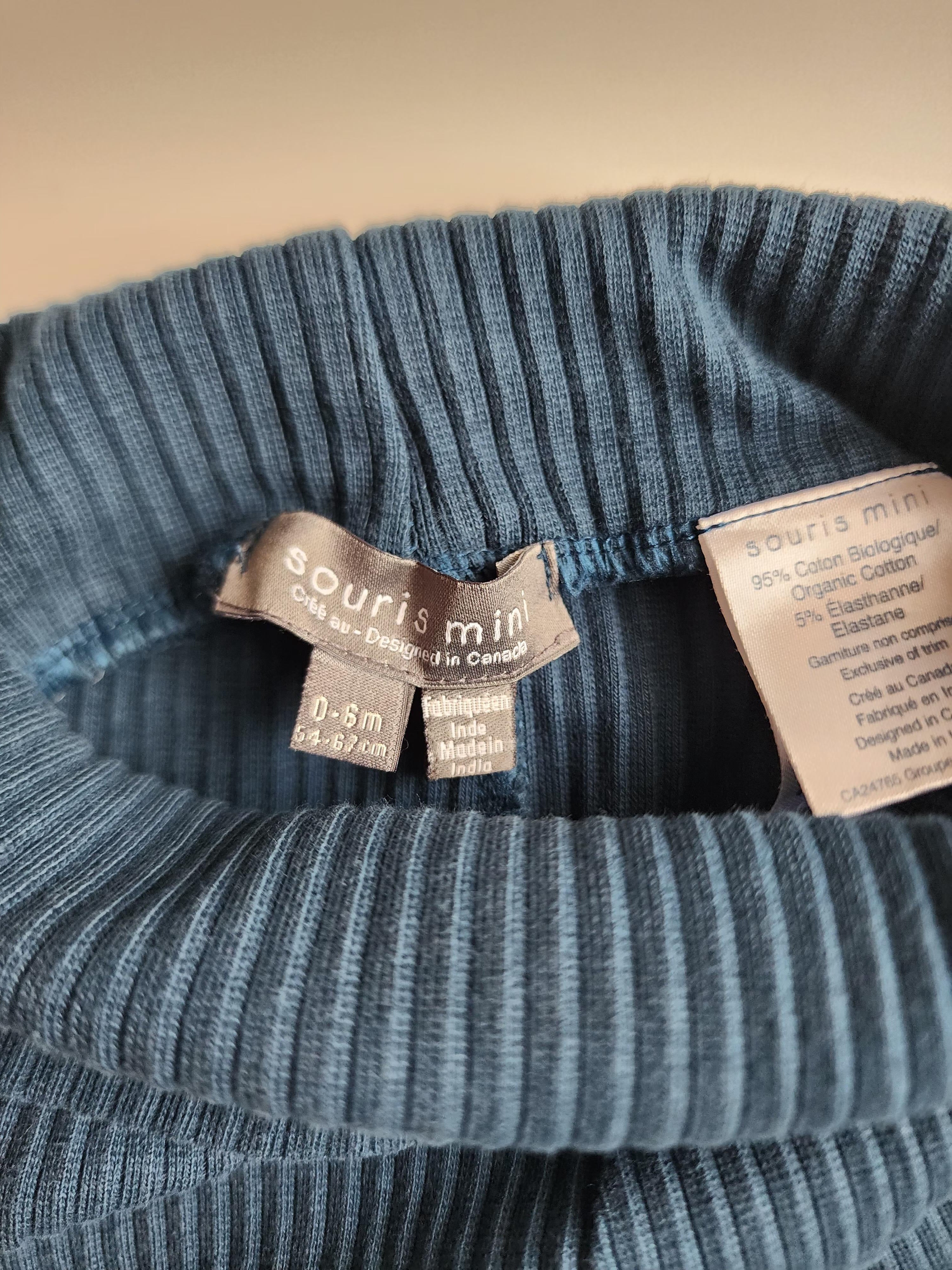 Pantalon coton bio Souris Mini – 0-6 mois – Très bon état