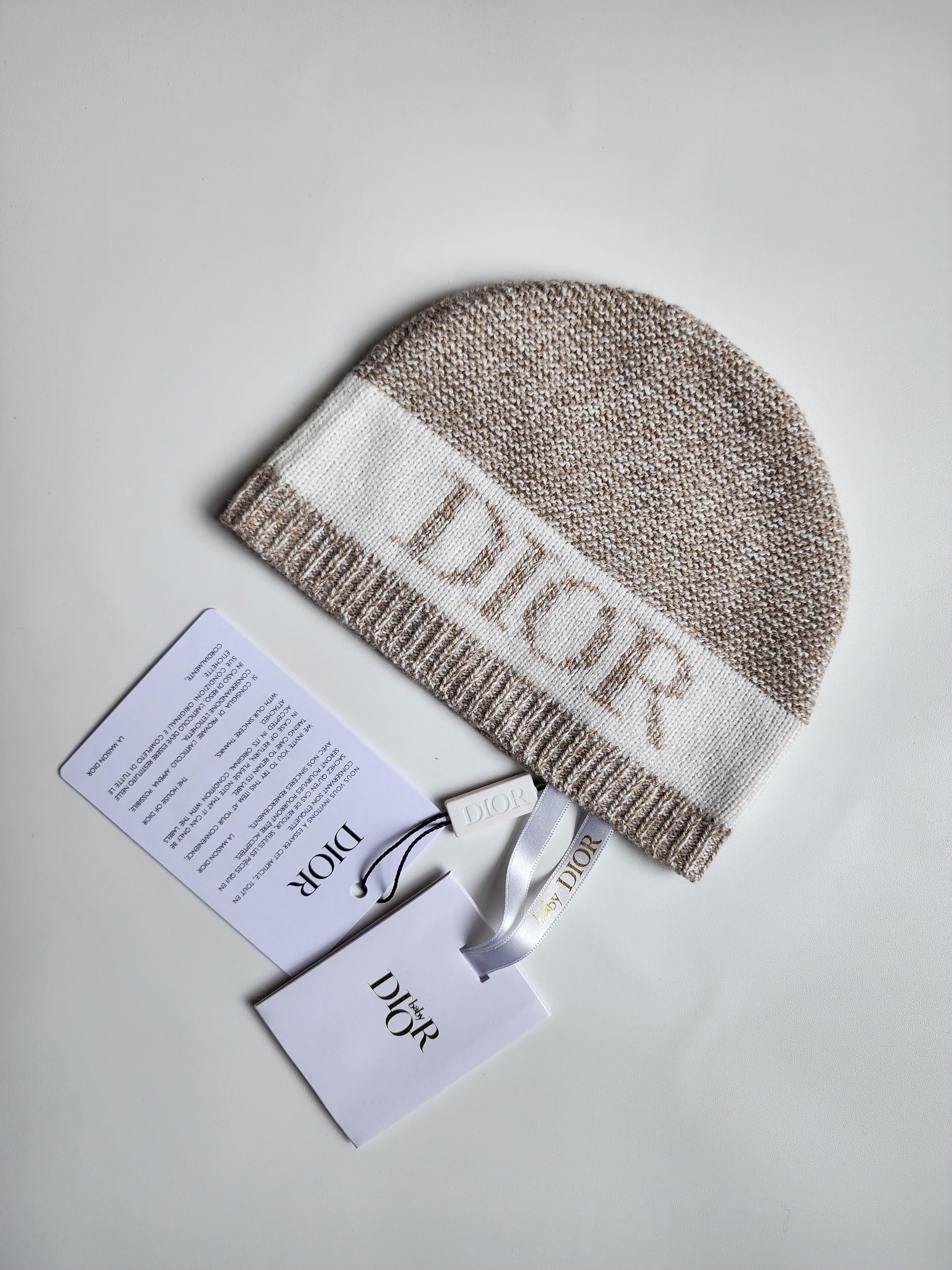 Baby Dior Bonnet – T1 (3 à 6 mois) – Neuf