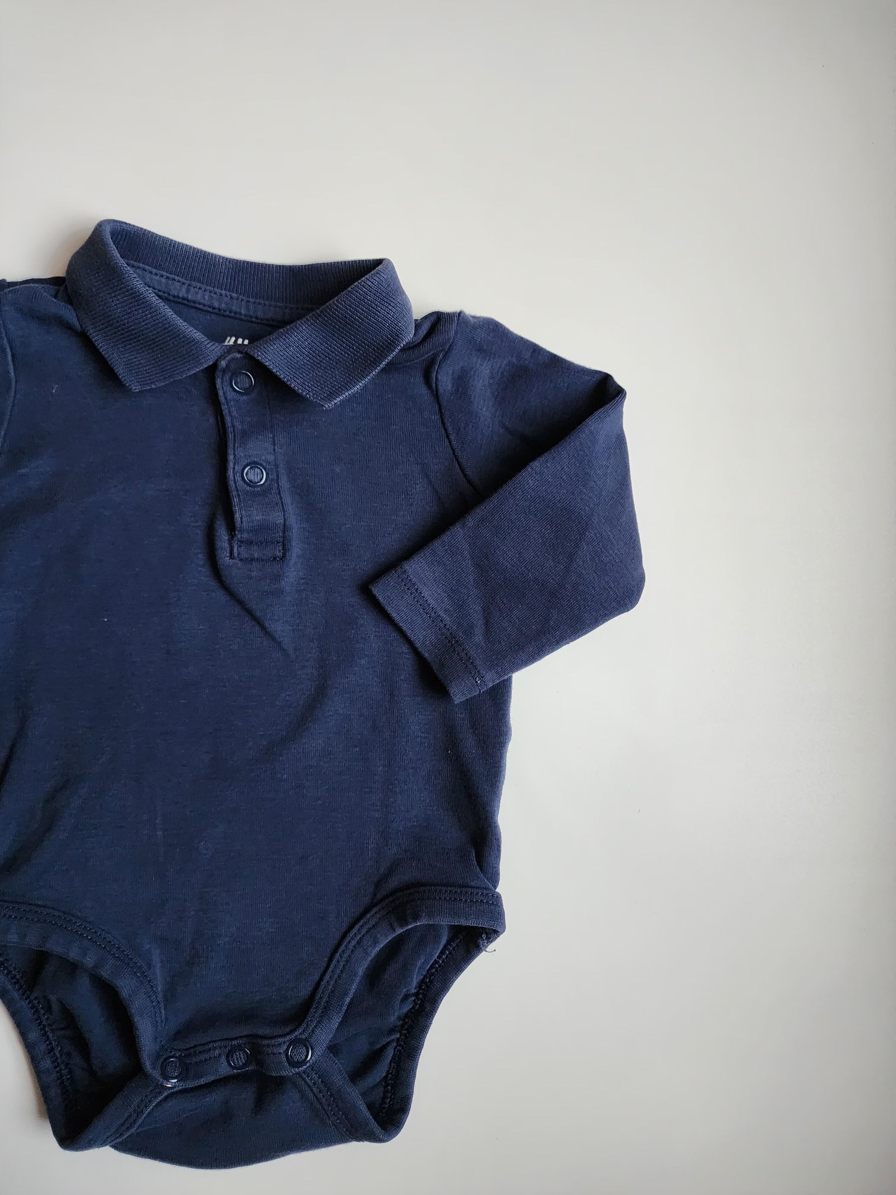 Body polo manches longues H&M – 4-6 mois – bon état