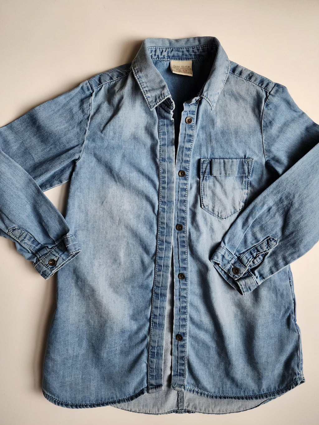 Chemise jean Zara Girls – 4-5 ans – Très bon état