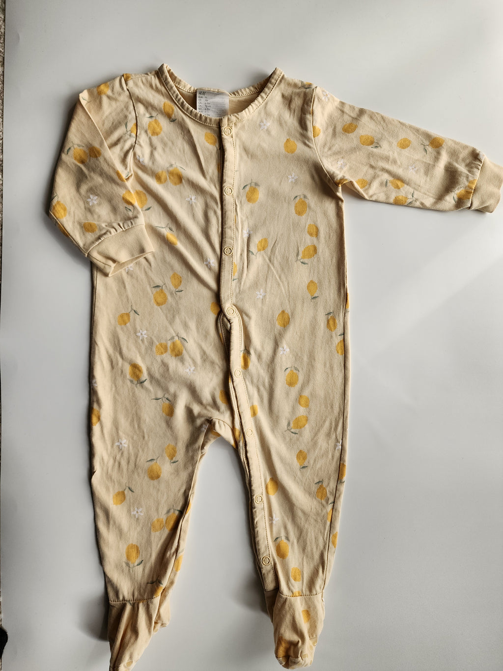 Pyjama H&M citron – 6-9 mois – Trés bon état