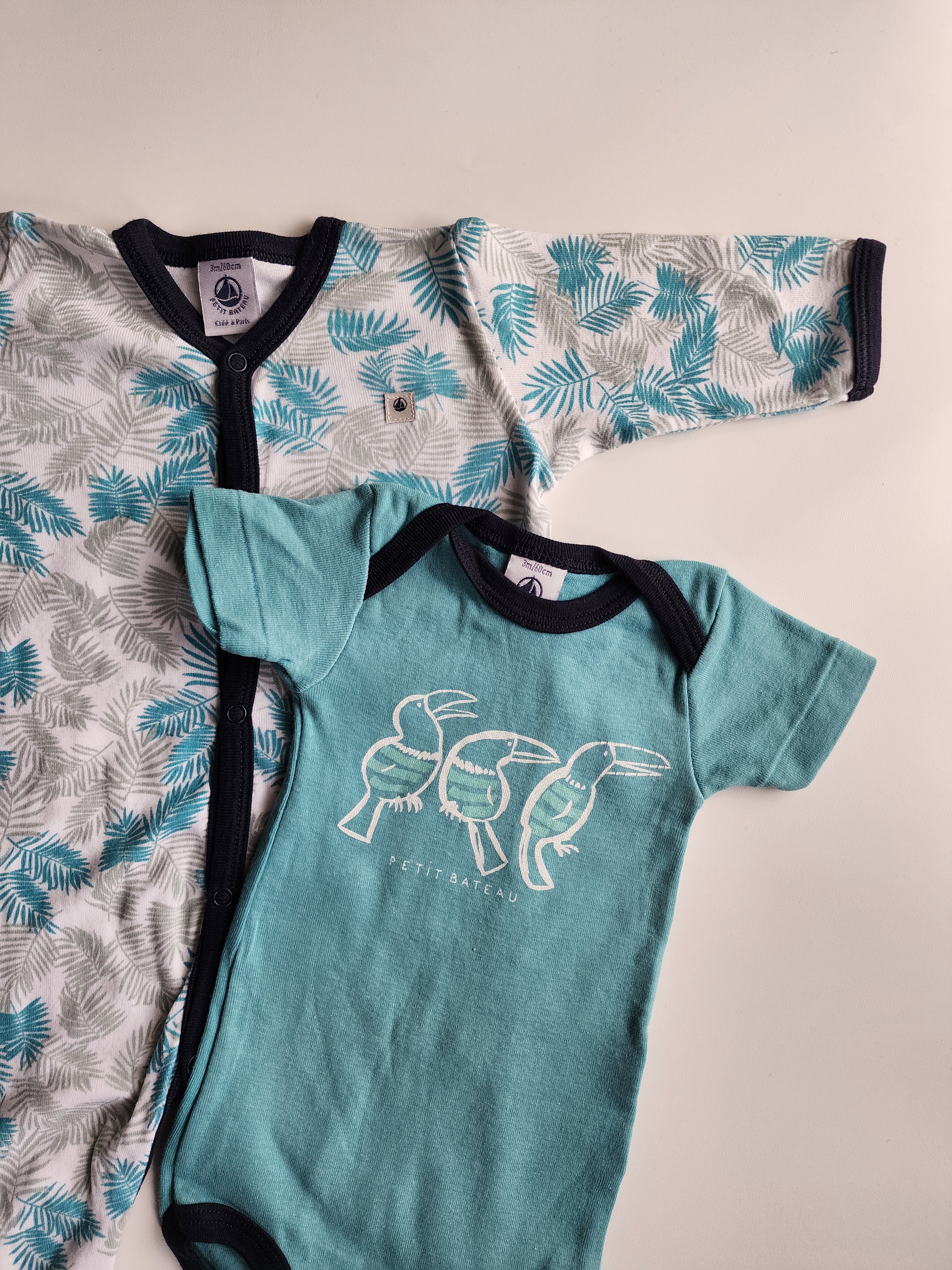 Pyjama + body Petit Bateau – 3 mois – Très bon état