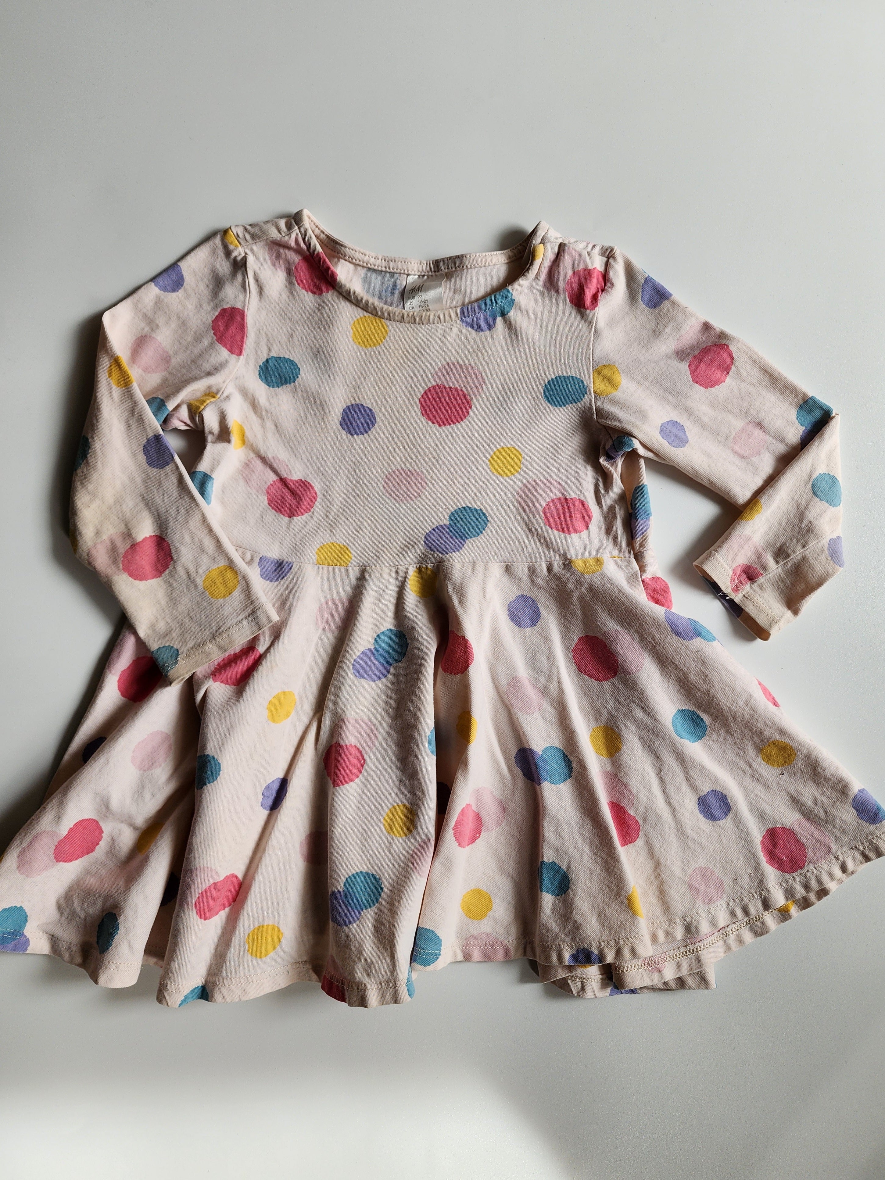 Robe H&M pois couleur – 1 et demi - 2 ans – Très bon état