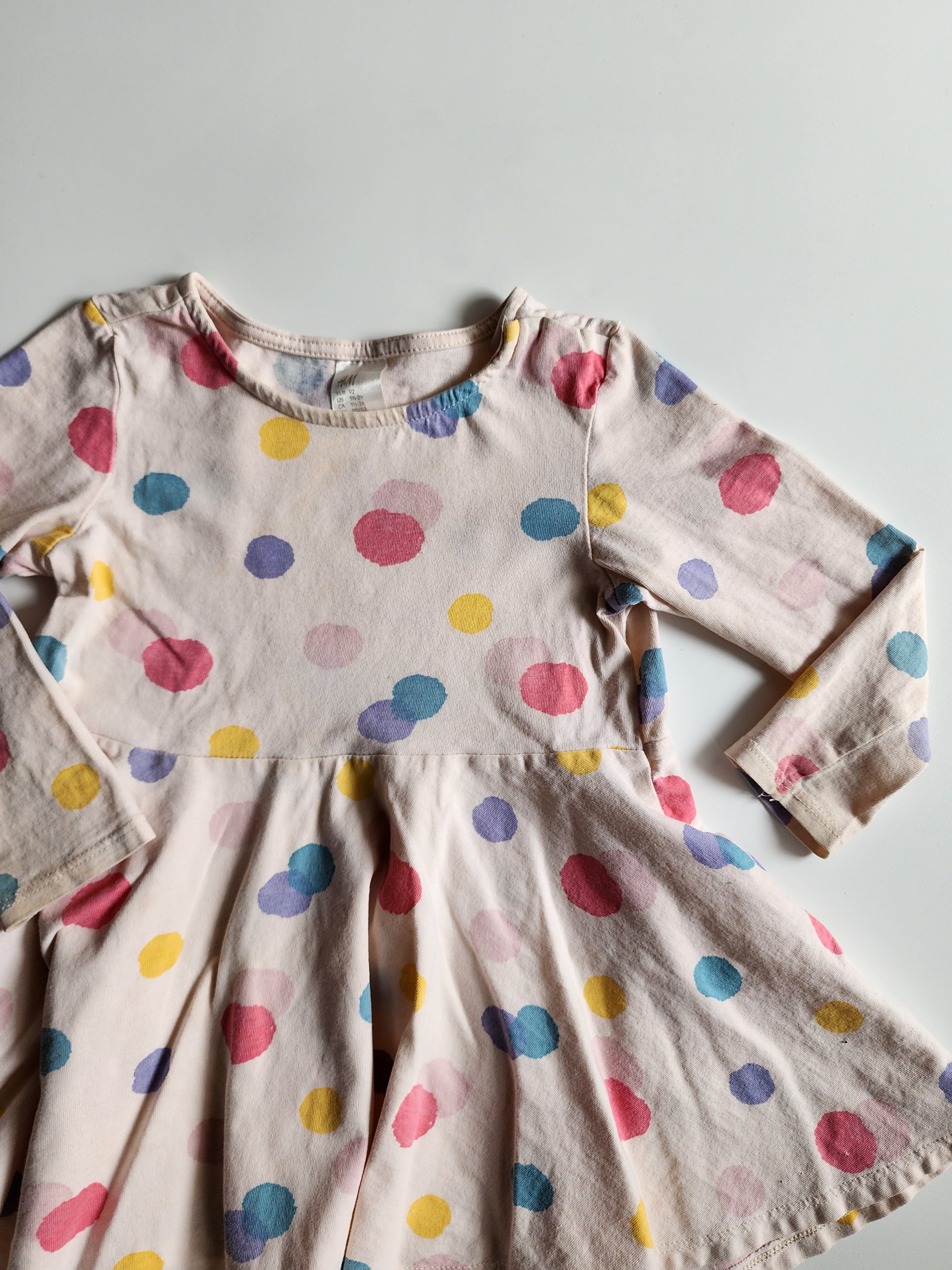 Robe H&M pois couleur – 1 et demi - 2 ans – Très bon état