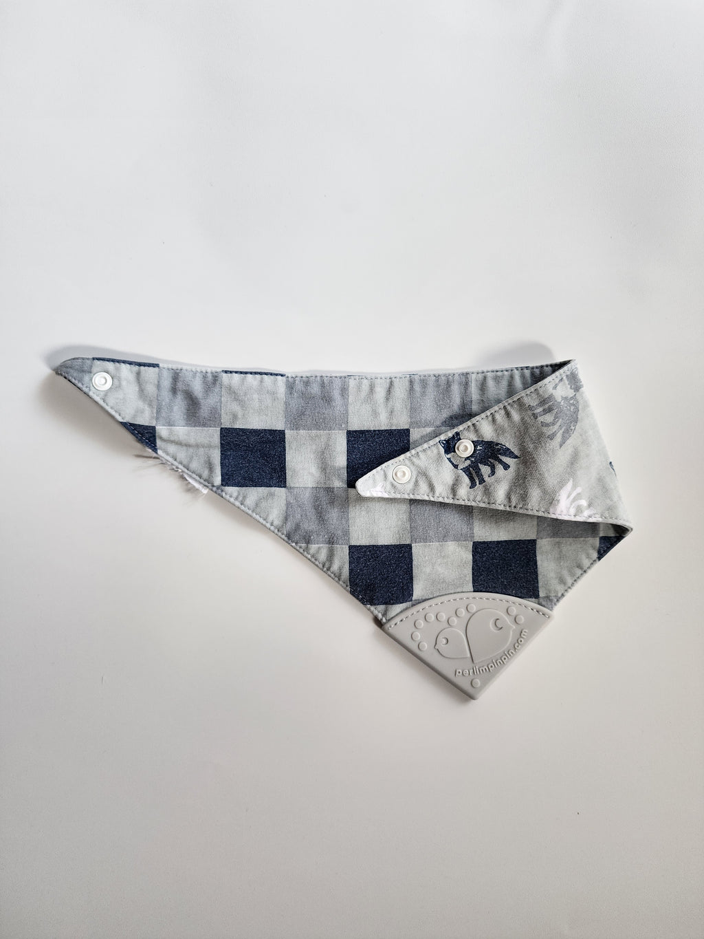 Bavoir Perlimpinpin double face– 0-24 mois – Très bon état