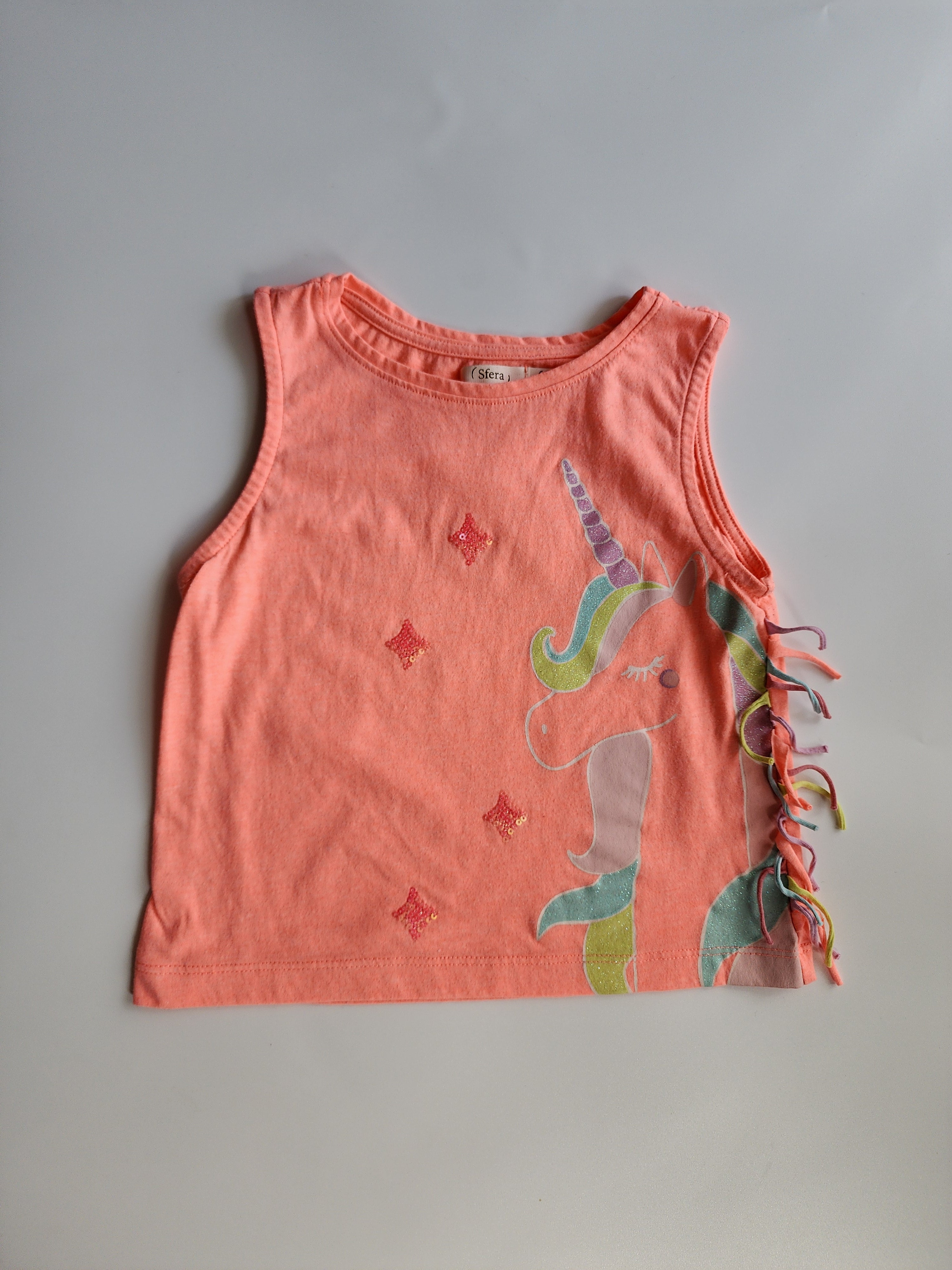 Débardeur Sfera Licorne – 6-7 ans – Très bon état
