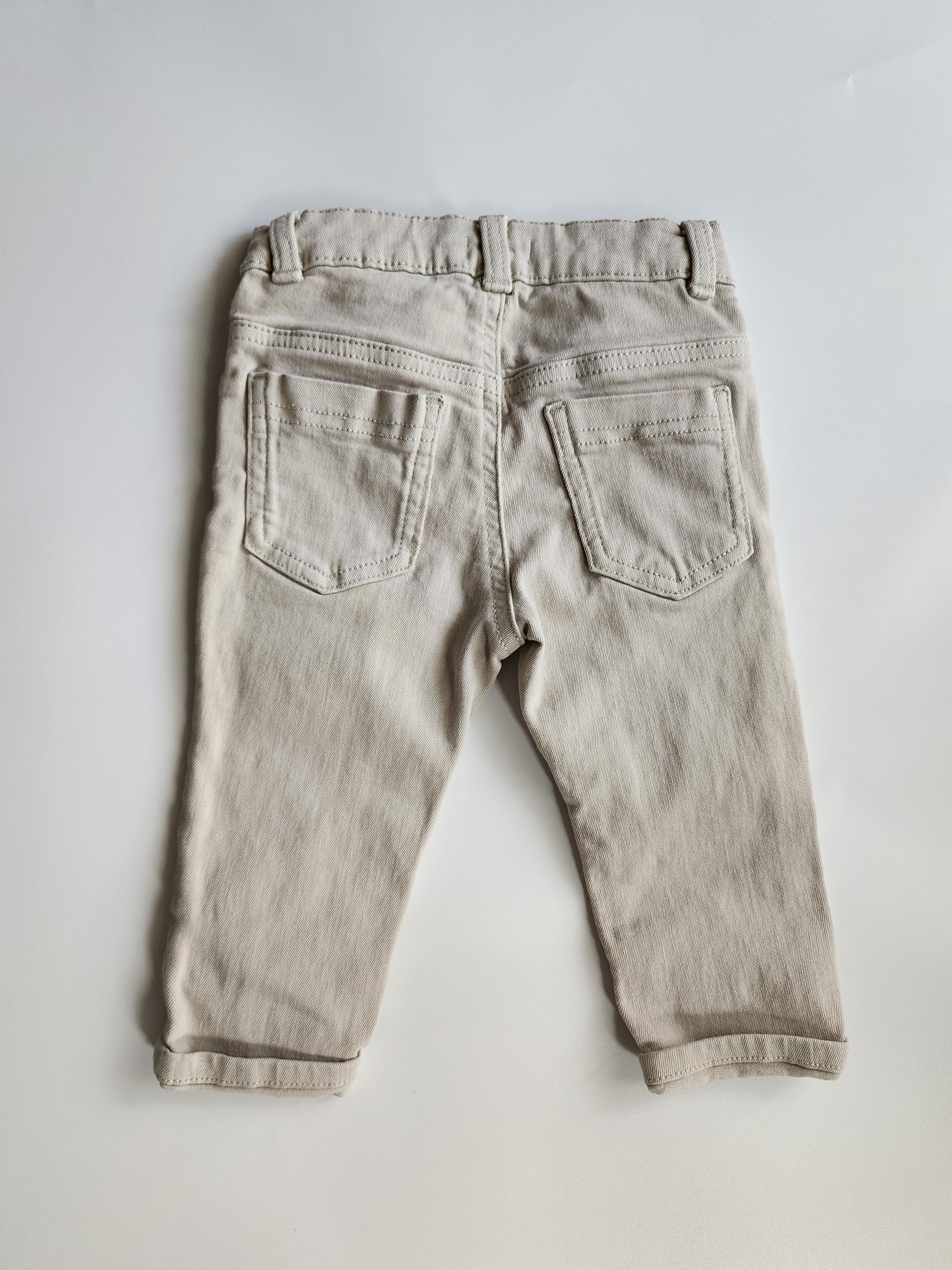 Jean beige Gémo – 12 mois – Très bon état