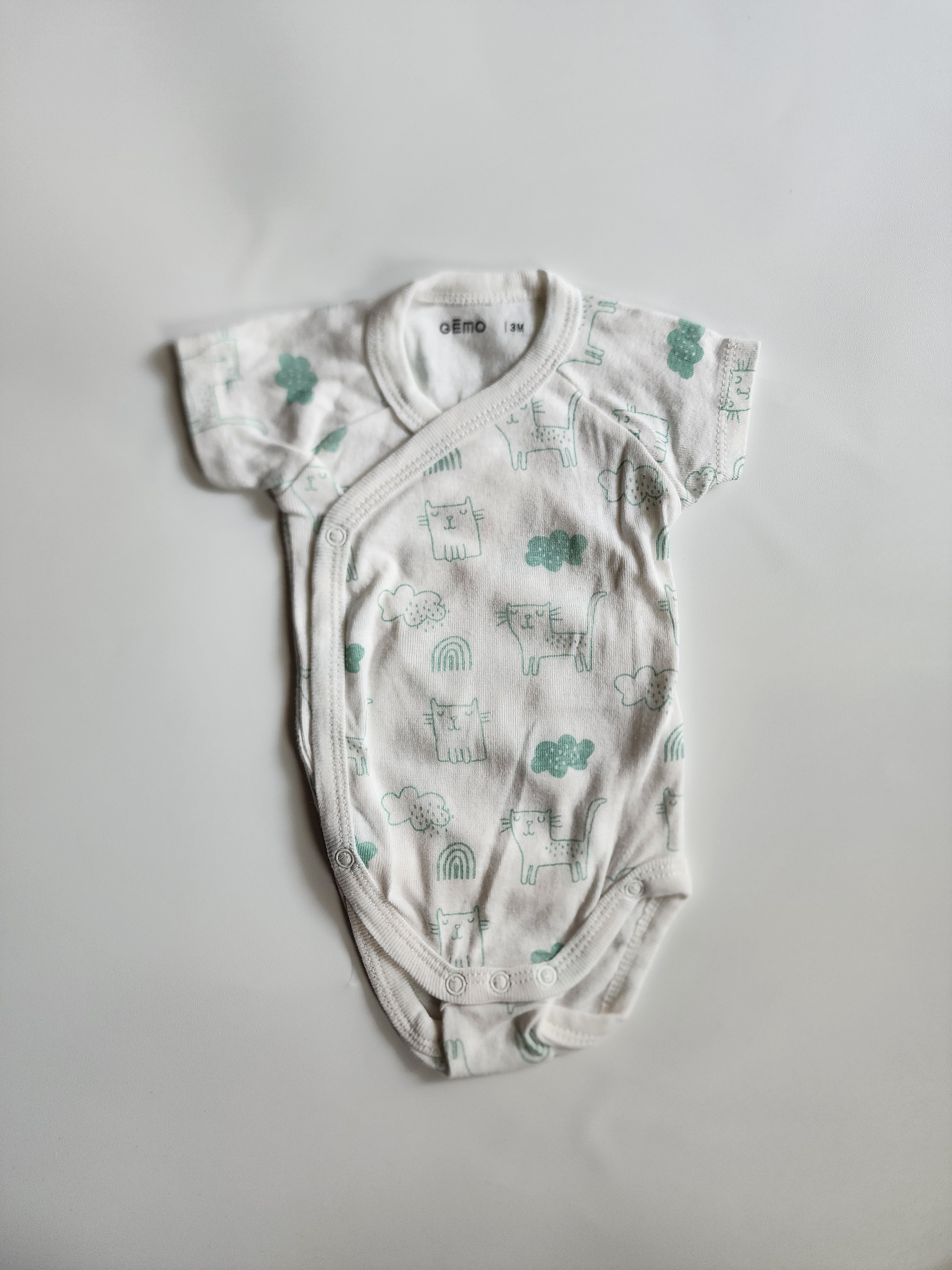 Body manches courtes Gémo – 3 mois  – Très bon état