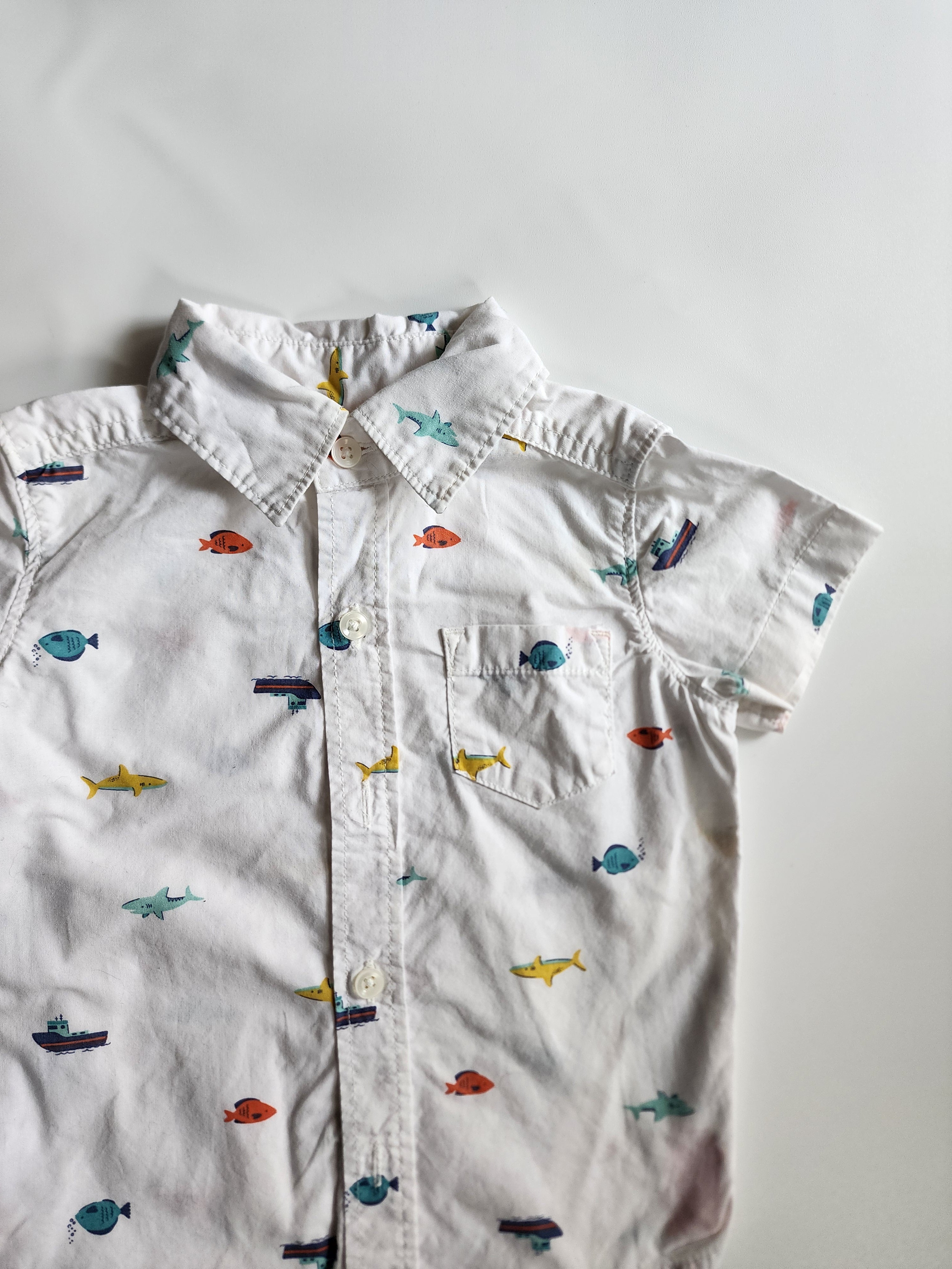 Chemise manches courtes Carter's – 12 mois – Très bon état