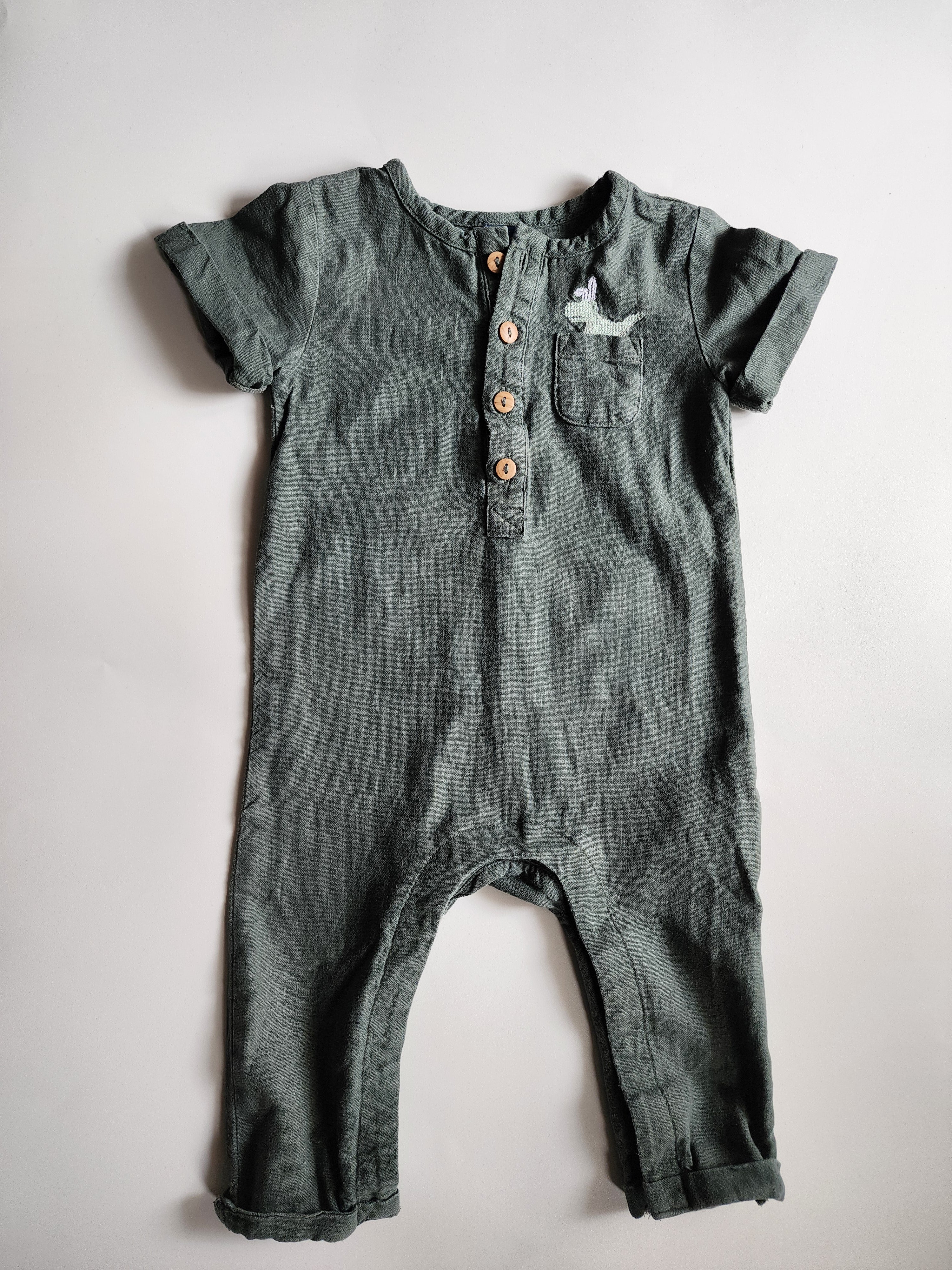 Barboteuse OldNavy kaki – 6-12 mois  – Très bon état