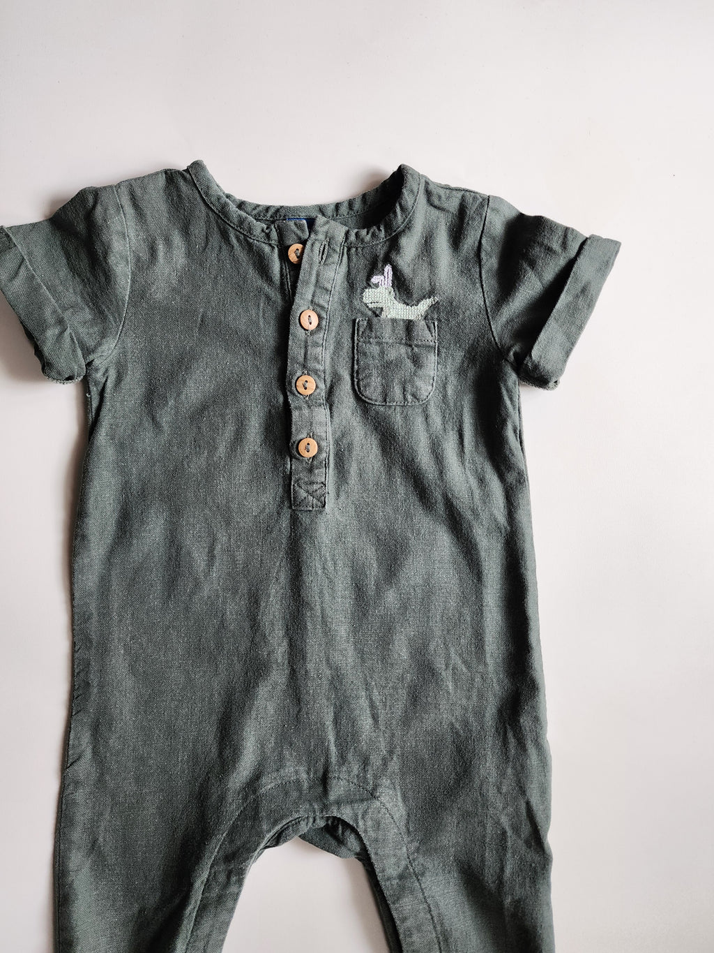 Barboteuse OldNavy kaki – 6-12 mois  – Très bon état