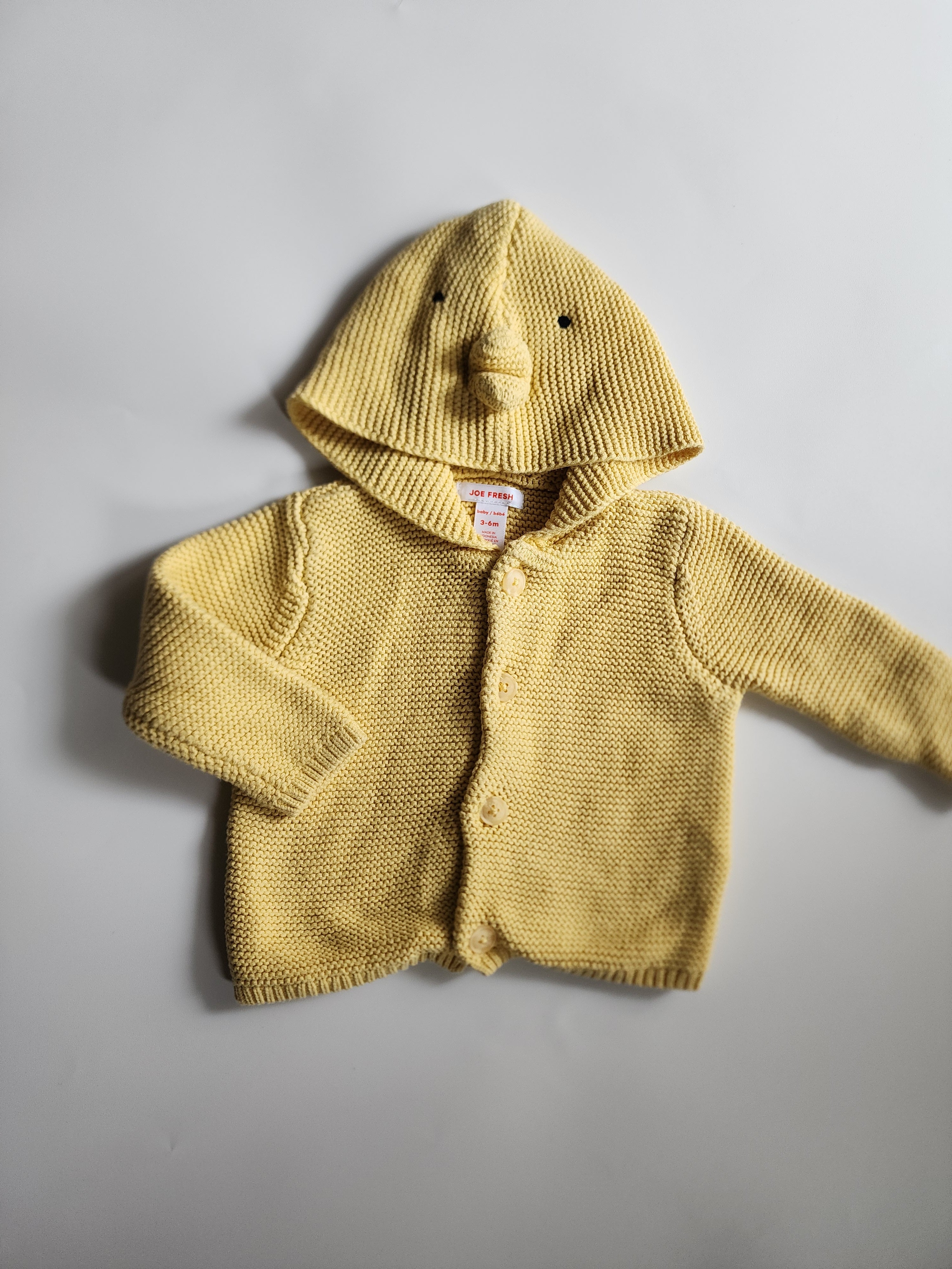 Gilet tricot à capuche Joe Fresh – 3-6 mois – Très bon état