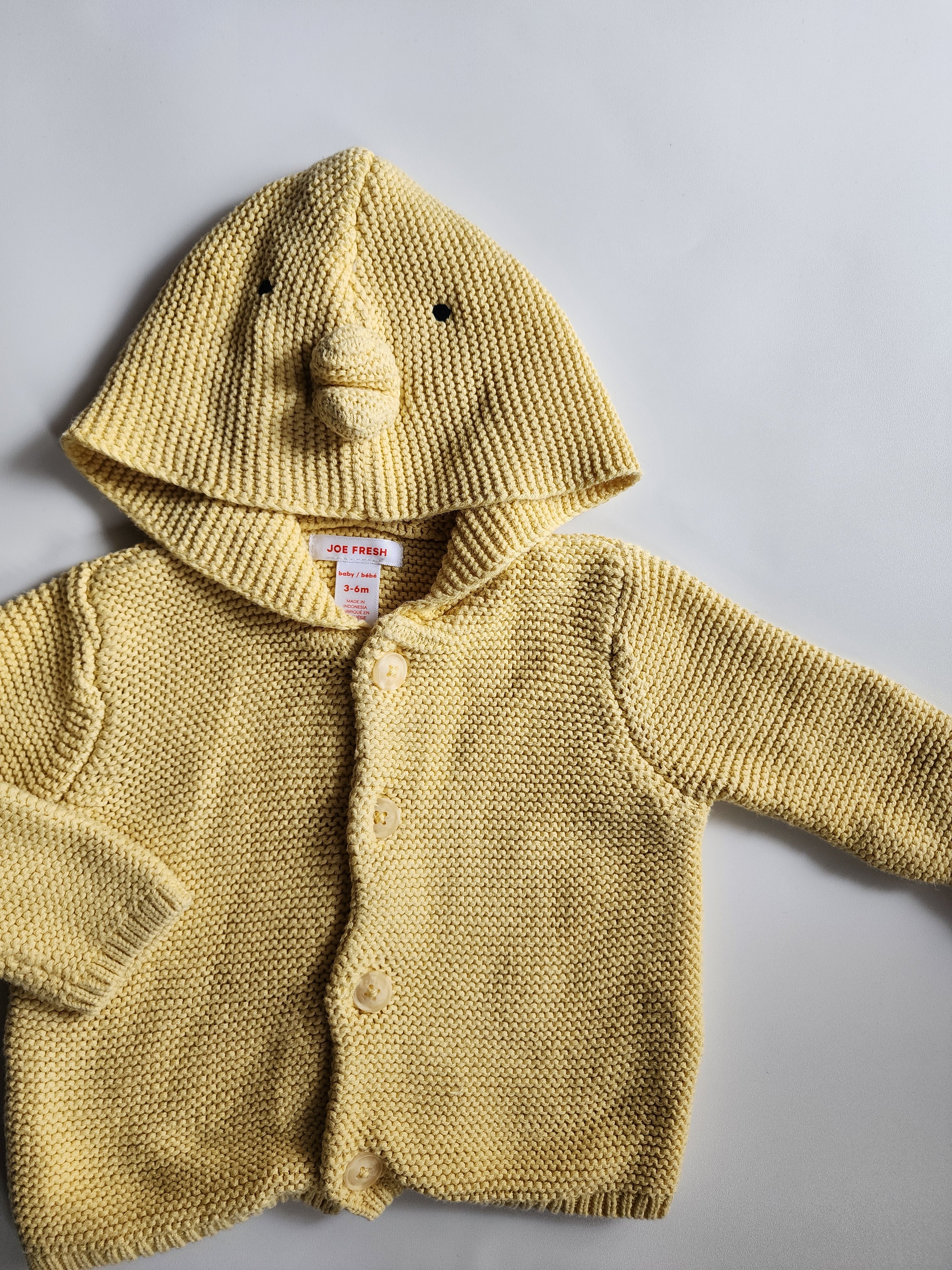 Gilet tricot à capuche Joe Fresh – 3-6 mois – Très bon état