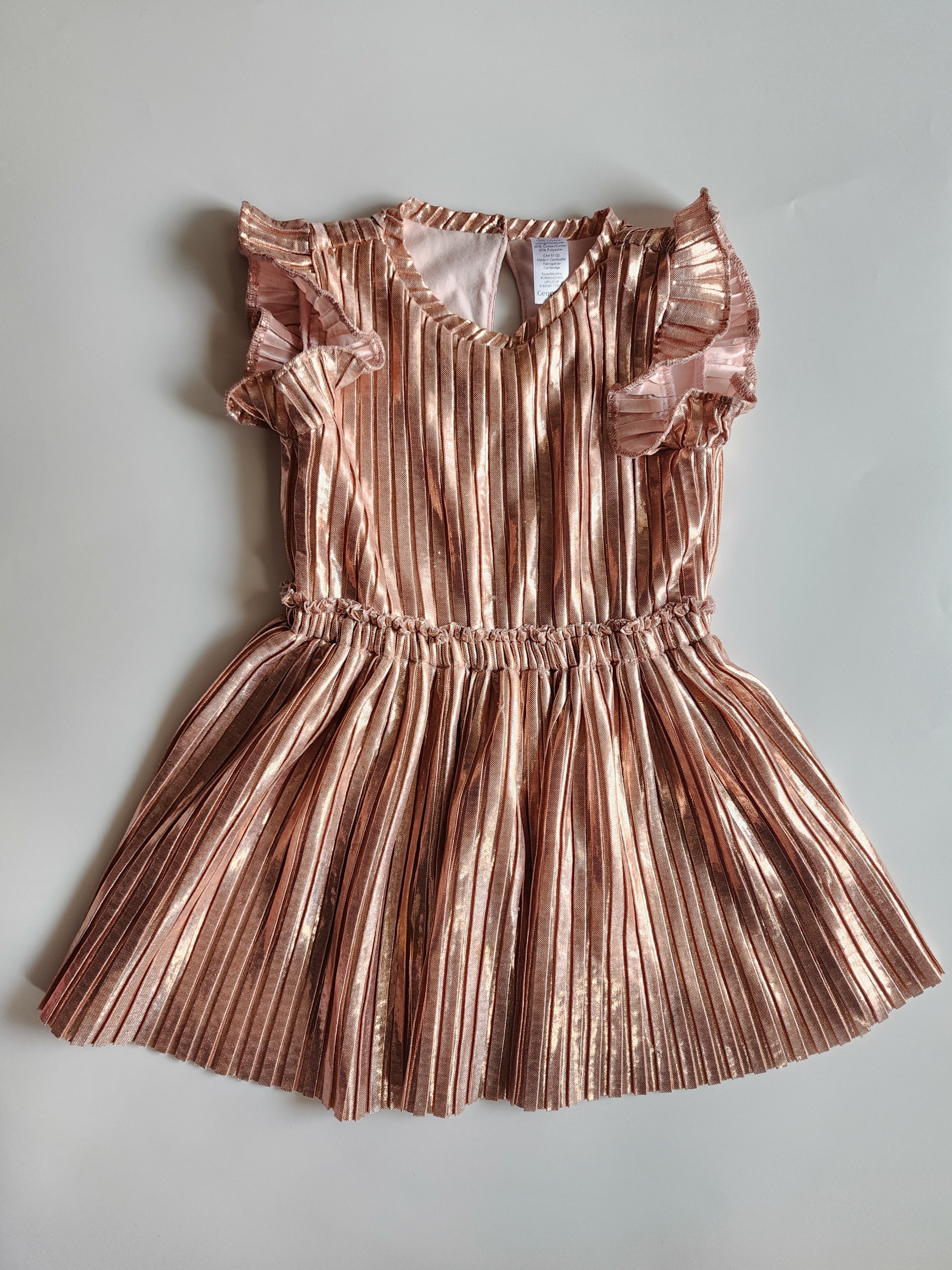 Robe rose gold George – 18-24 mois– Très bon état