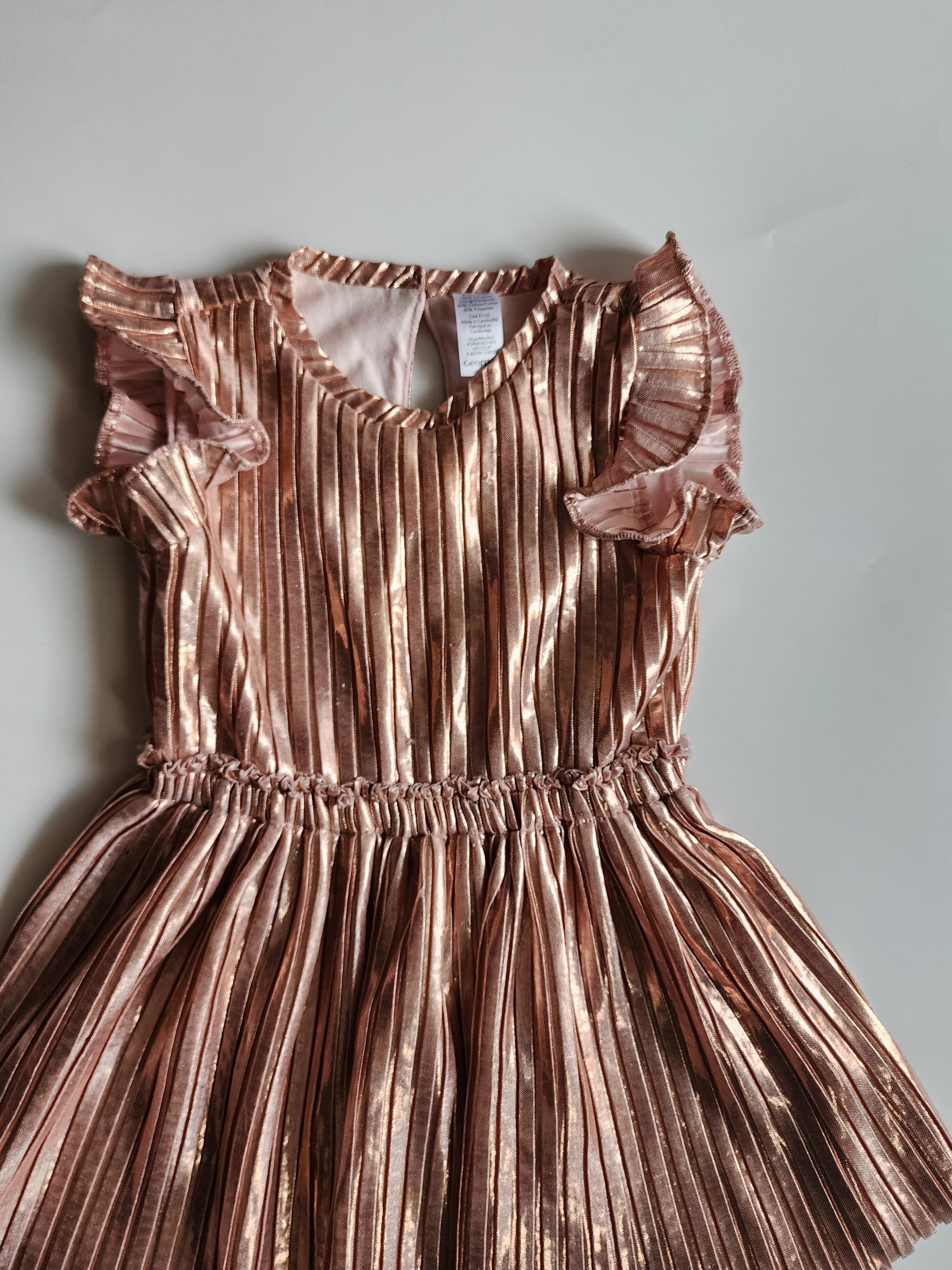 Robe rose gold George – 18-24 mois– Très bon état