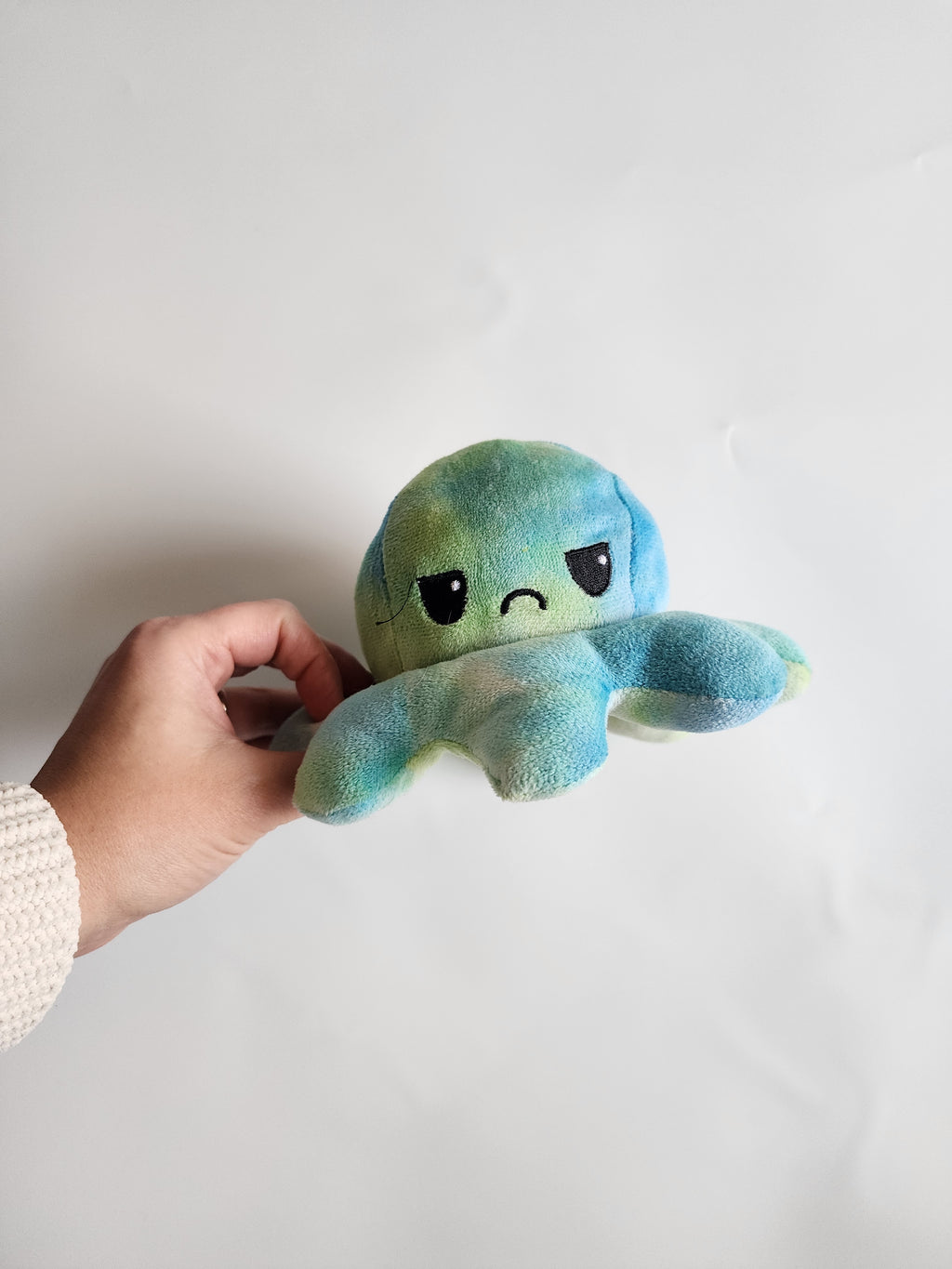 Peluche réversible pieuvre 20 cm – Très bon état