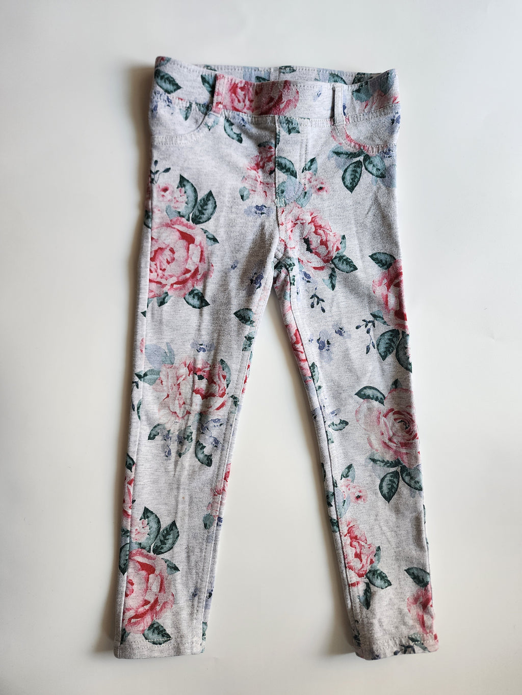 Pantalon HM Gris fleur – 3/4 ans – Très bon état