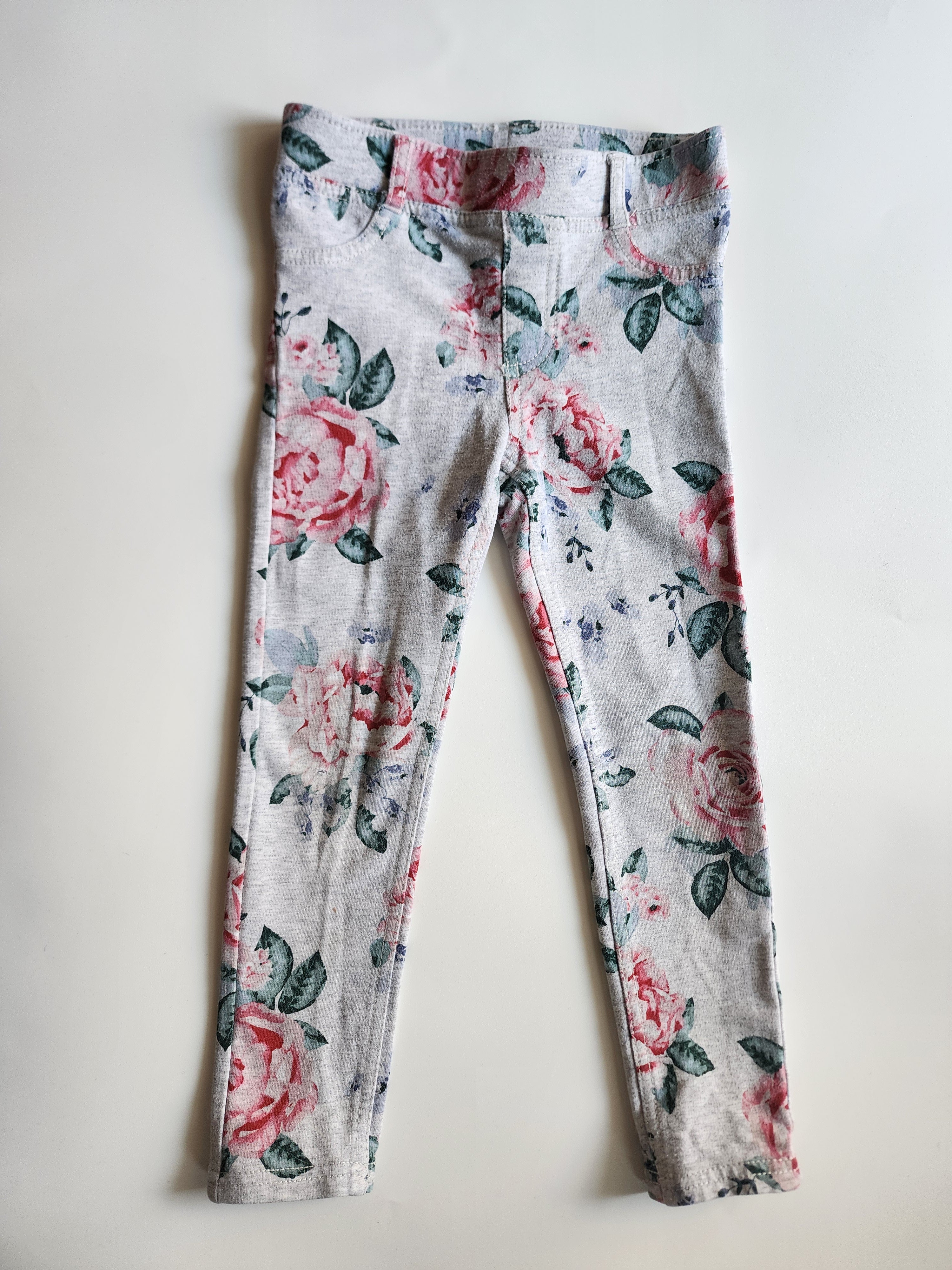 Pantalon HM Gris fleur – 3/4 ans – Très bon état