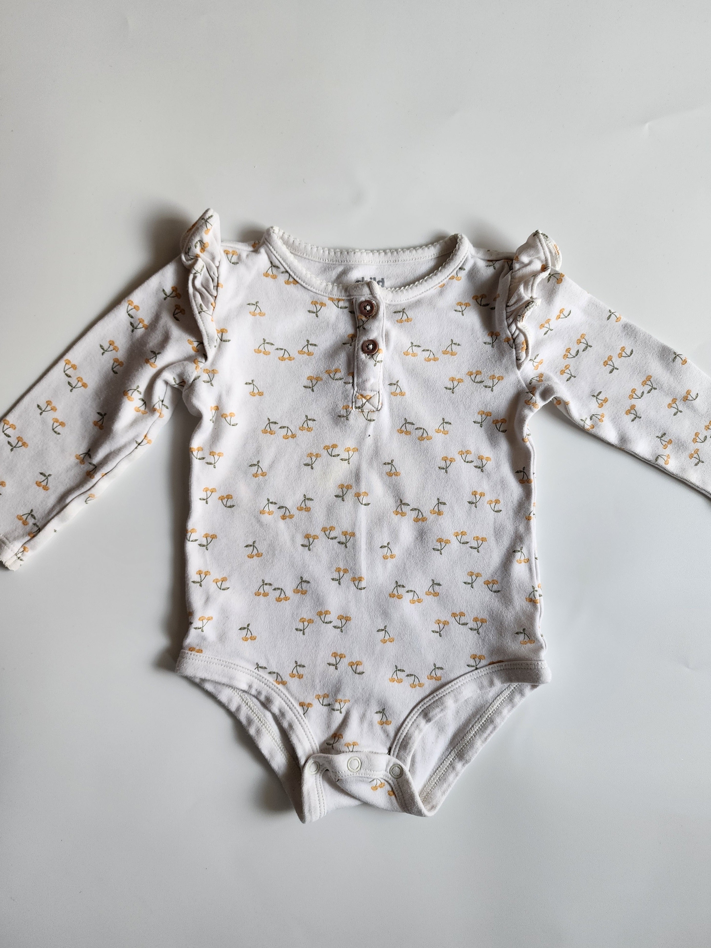 Body manches longue Carter's cerise – 18 mois – Très bon état