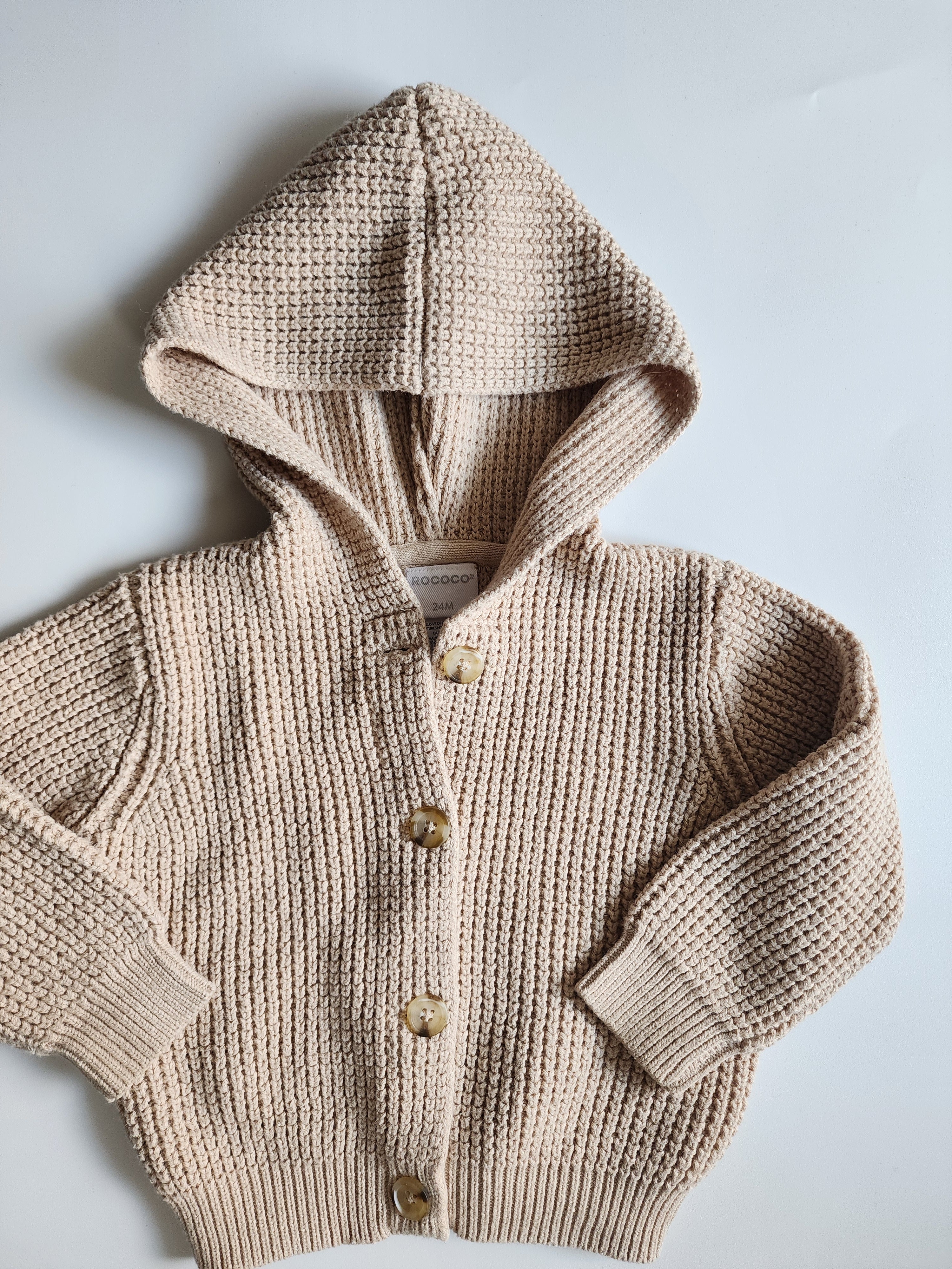 Veste tricot beige Rococo – 24 mois – Très bon état