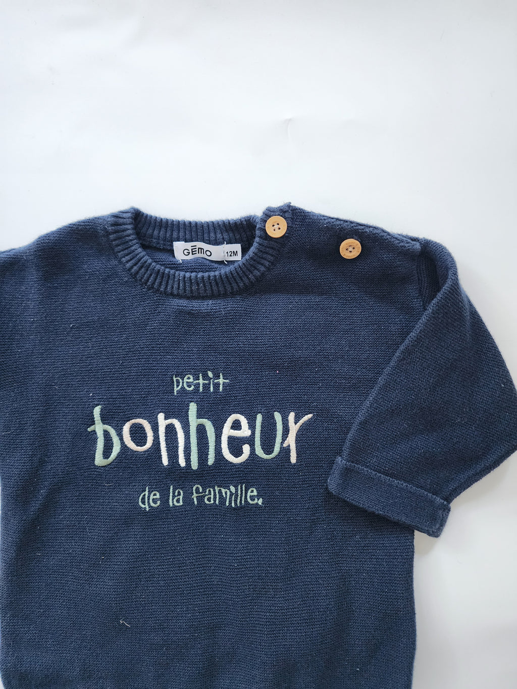 Pull Gémo 100% coton – 12 mois – Trés bon état