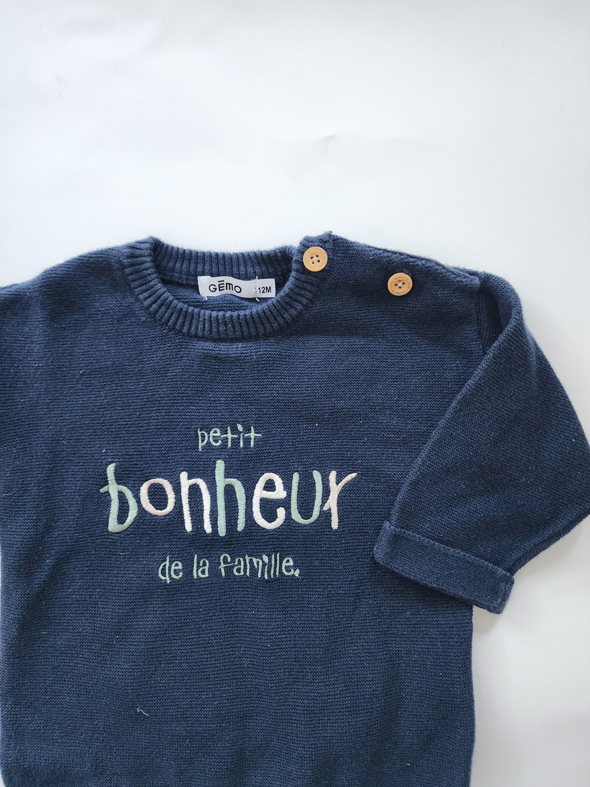 Pull Gémo 100% coton – 12 mois – Trés bon état