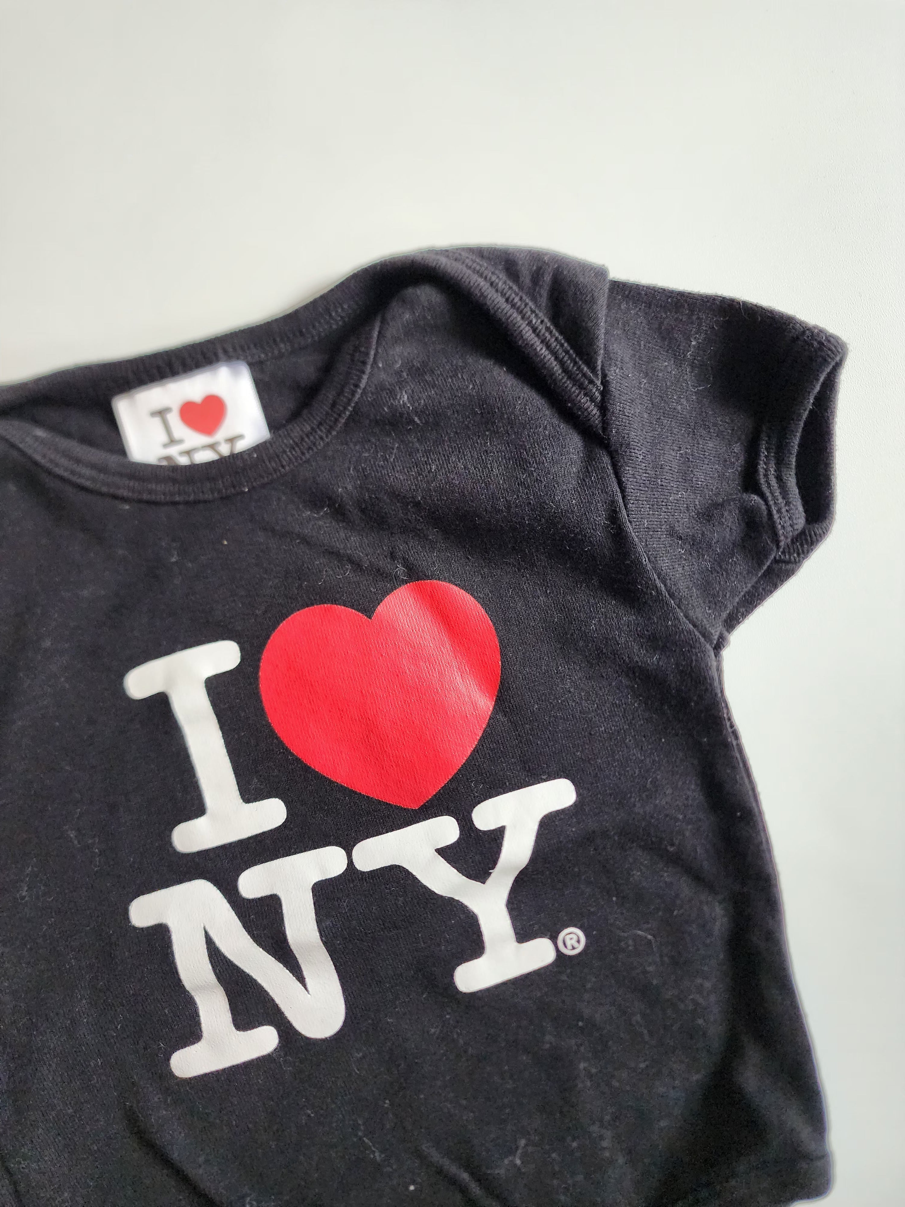Body I love NY 100% coton– 0-6 mois – Très bon état