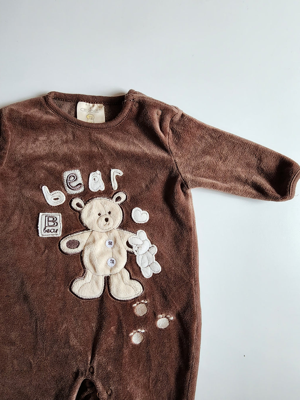 Pyjama velours Cherokee – 0-3 mois – Très bon état